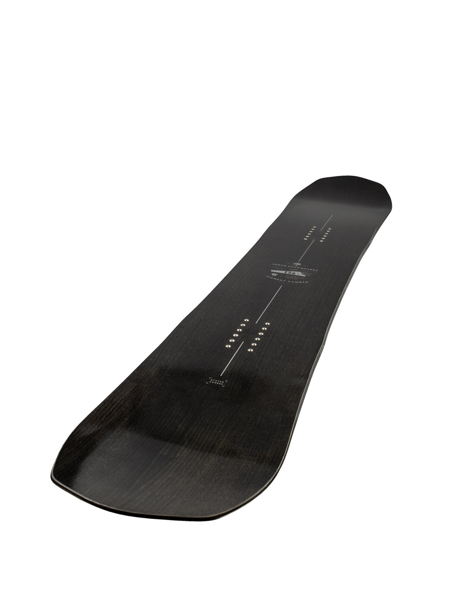 Mens Arbor Element Black Camber Snowboard (grey/navy)