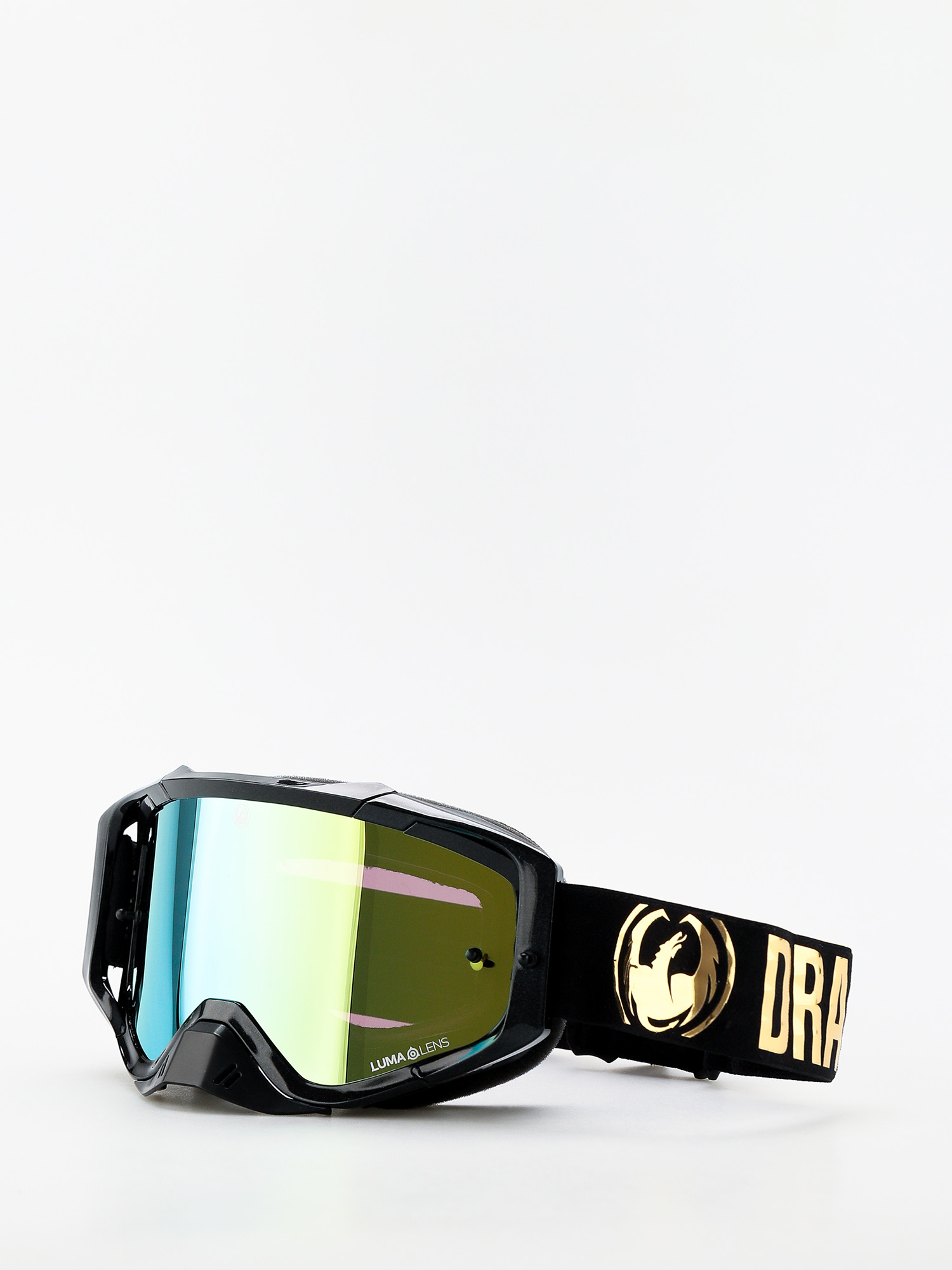 ORAGON MXVゴーグル Dragon MXV Cross goggles - black (max mx gold/llgold ion clear)