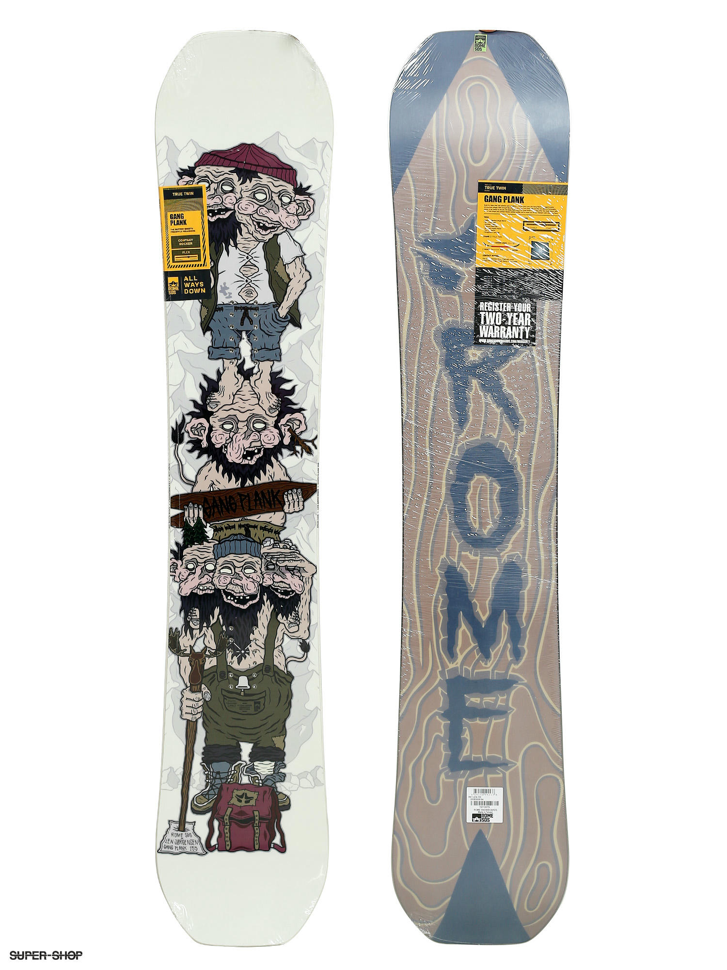 Rome Len's RK1 Gang Plank Snowboard (multi)
