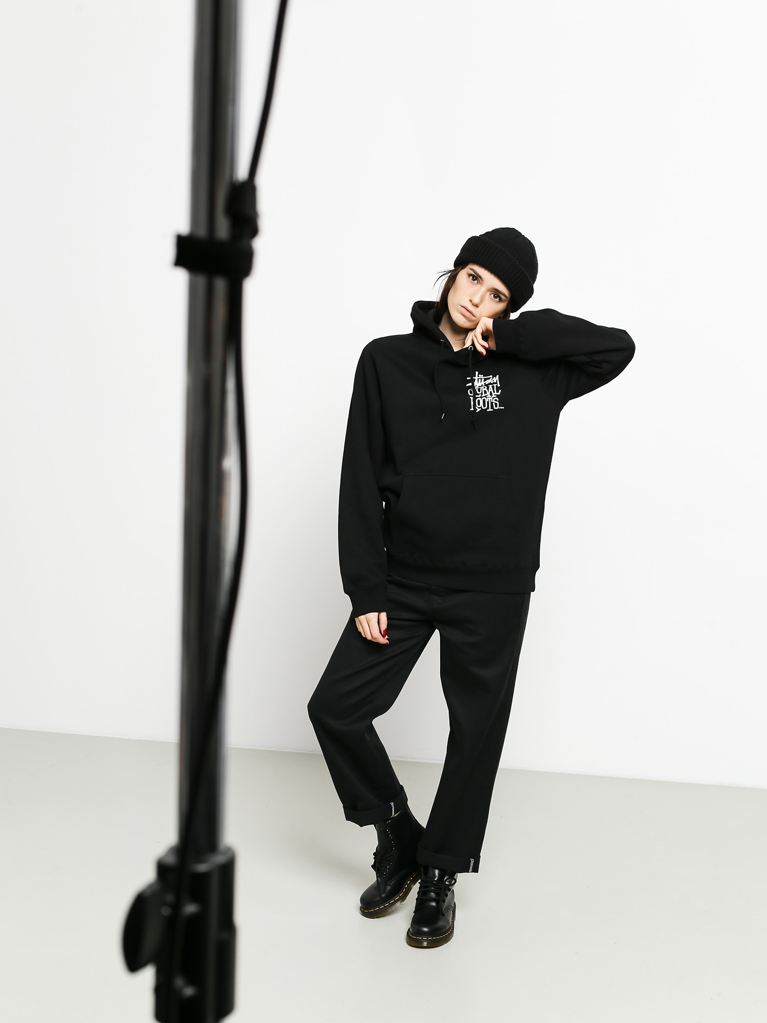 Stussy Global Roots HD Hoodie Wmn black (black)