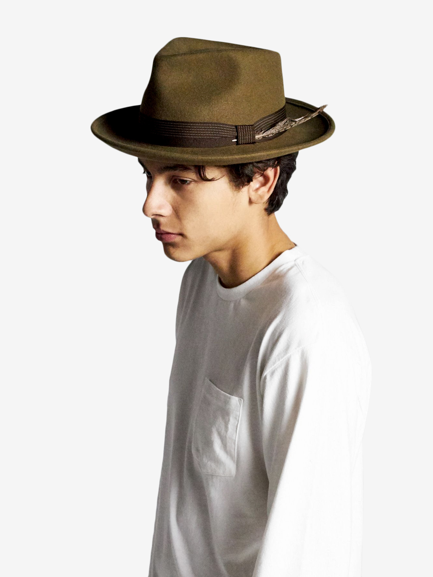 Brixton Swindle II Fedora Hat (olive)