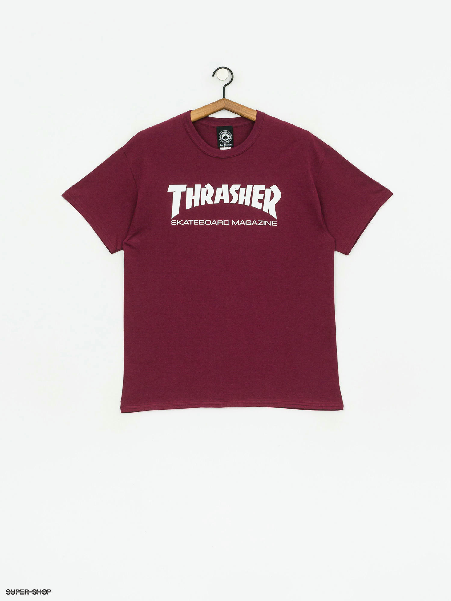 Thrasher T-shirt Skate Mag (maroon)