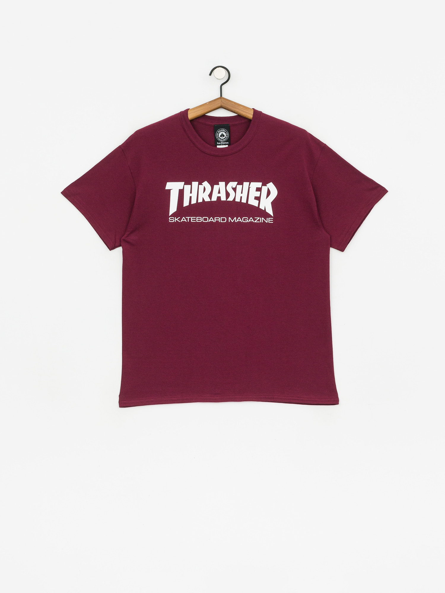 Thrasher T-shirt Skate Mag (maroon)
