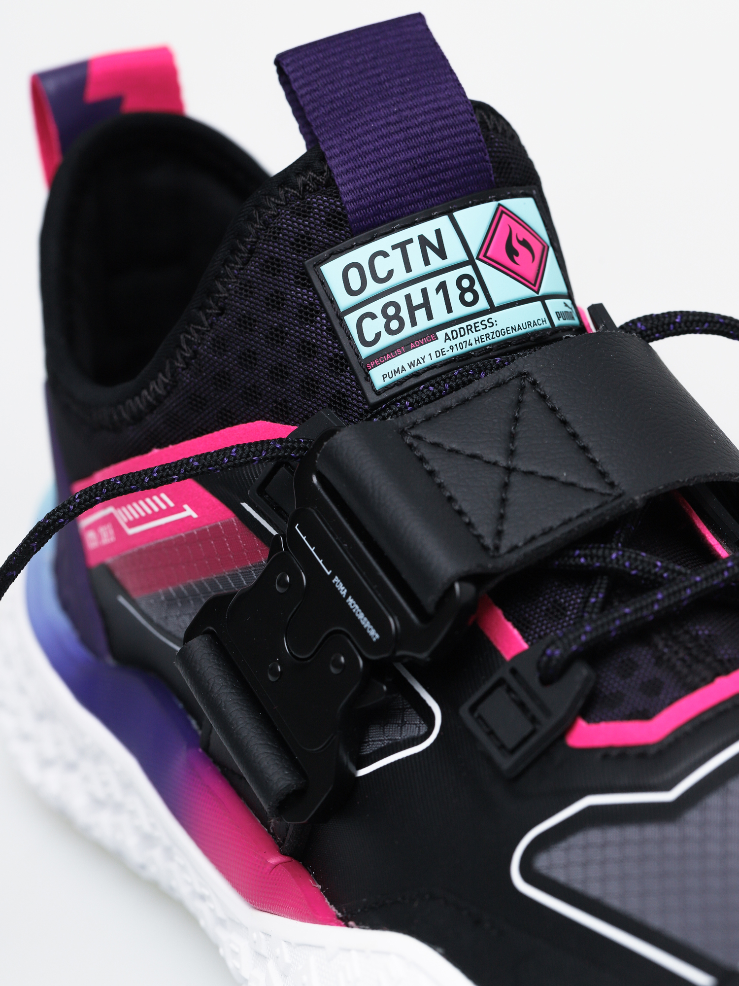 Puma Hi Octn X Nfs Trainers Shoes (black white pink)