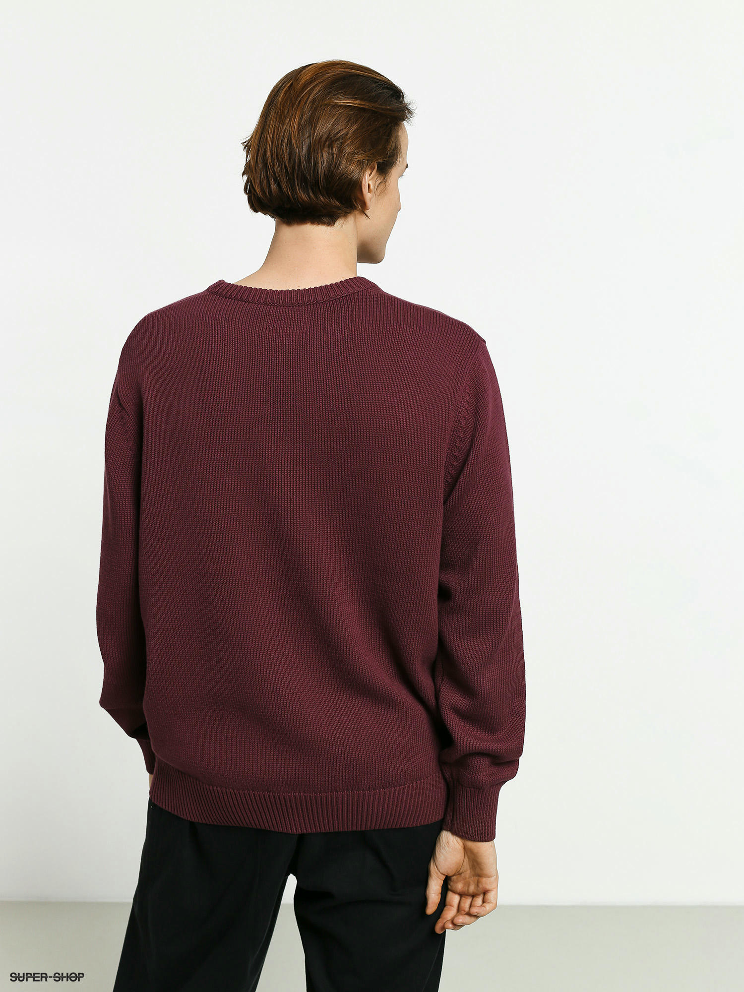 メンズ STUSSY CURLY SWEATERグリーン ニット セーターユニセックス