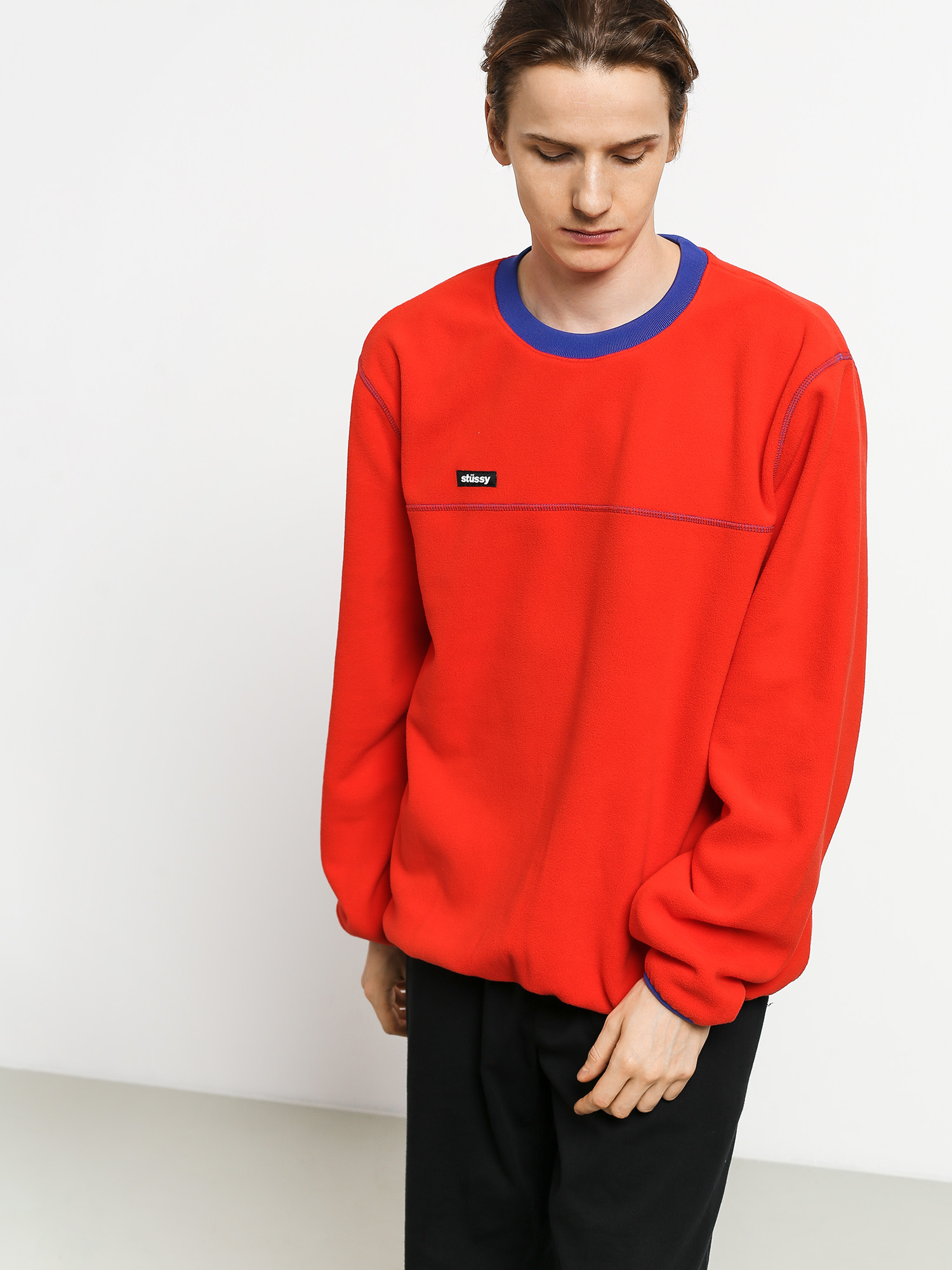 Stussy Polar Fleece Sweatshirt (red)