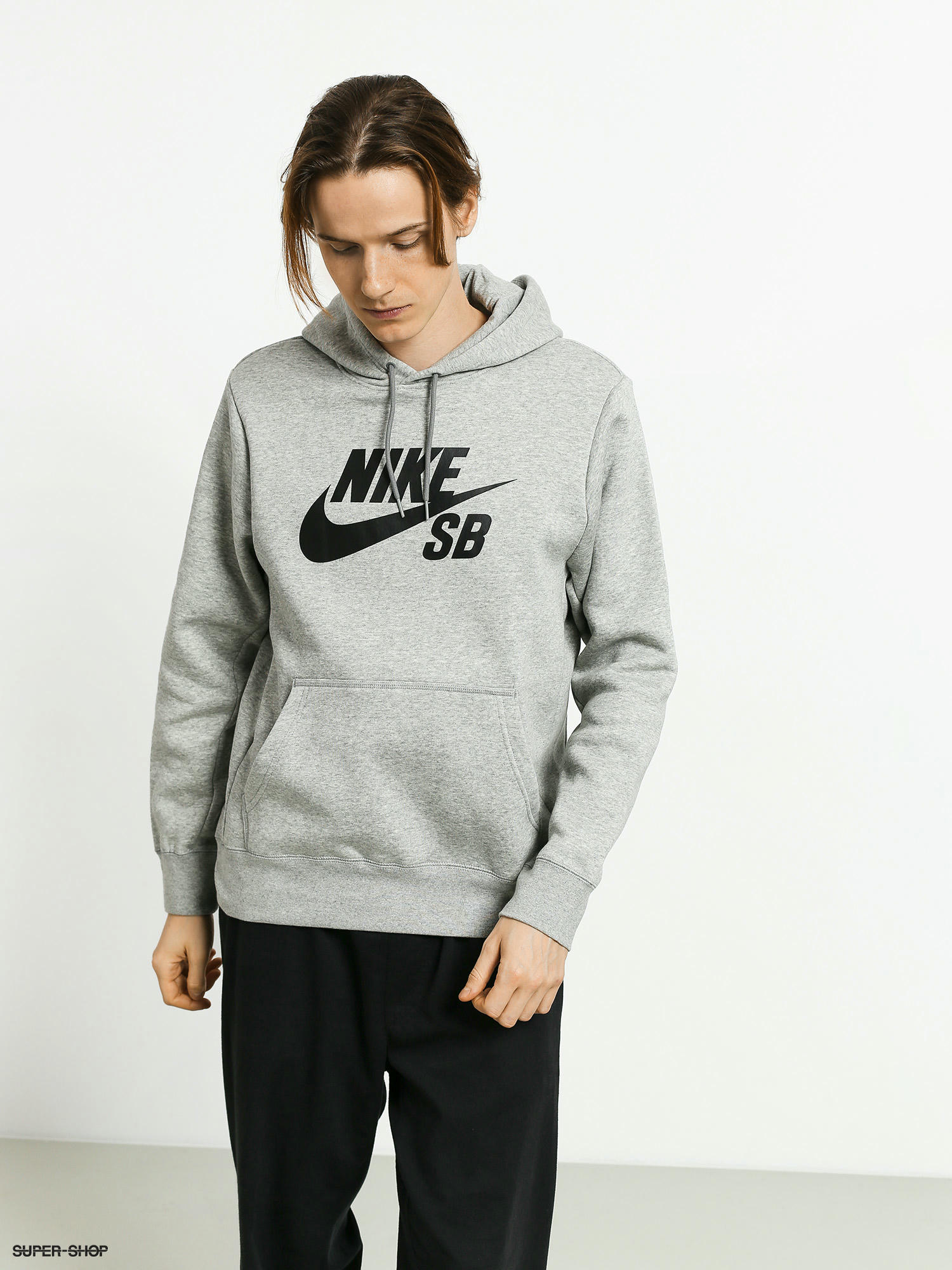 Nike SB Hoodie Sb Icon HD grey dk grey heather black