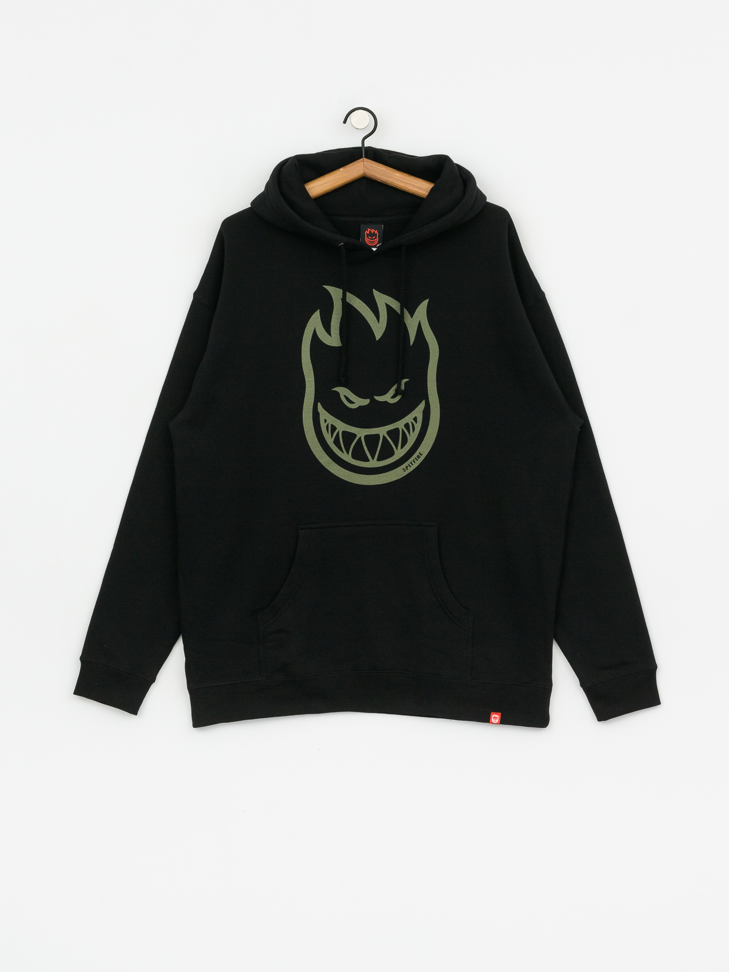 Spitfire Bighead HD Hoodie (black/army)