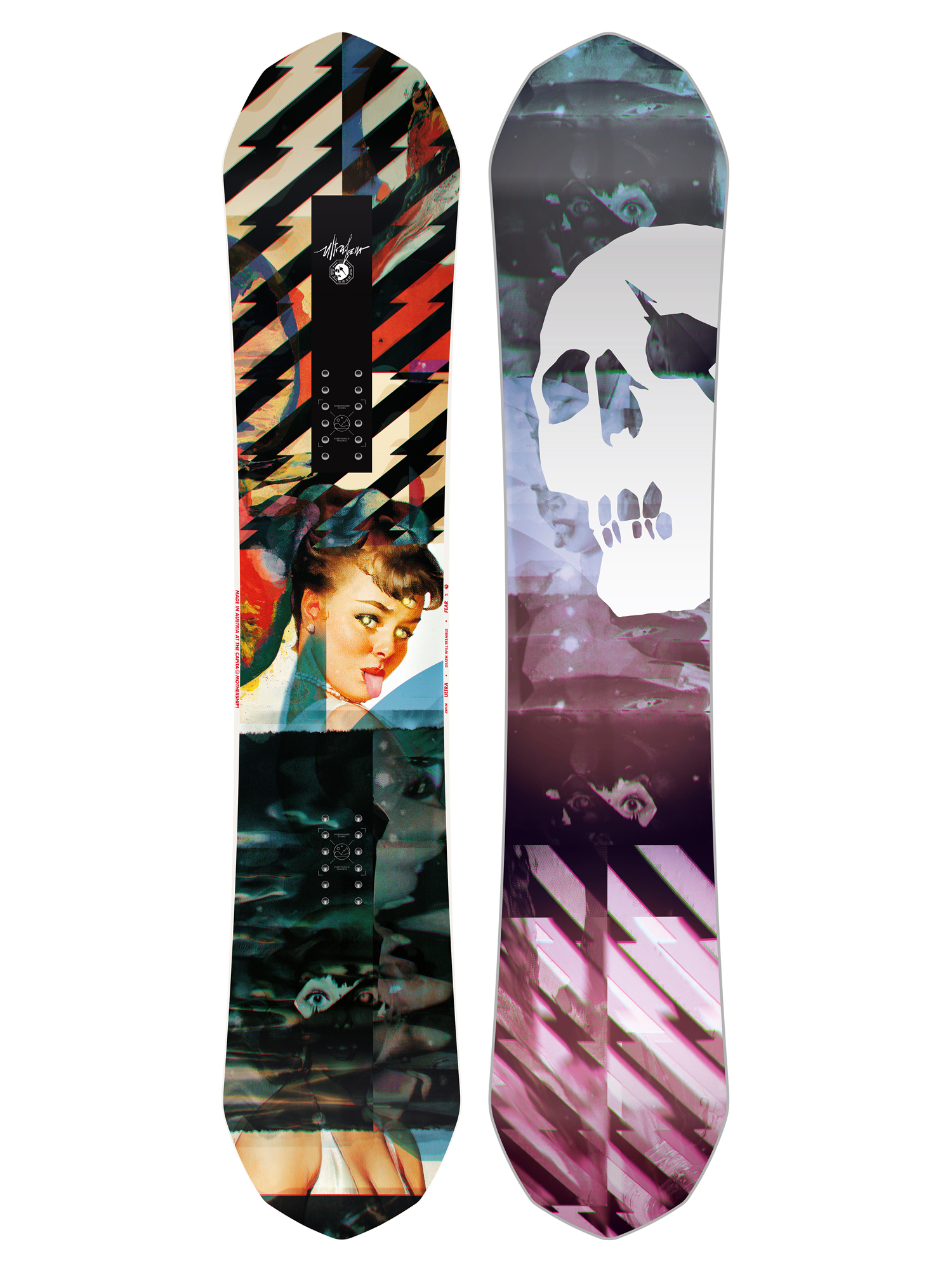 Mens Capita Ultrafear Snowboard (multi 1/black/purple/pink)