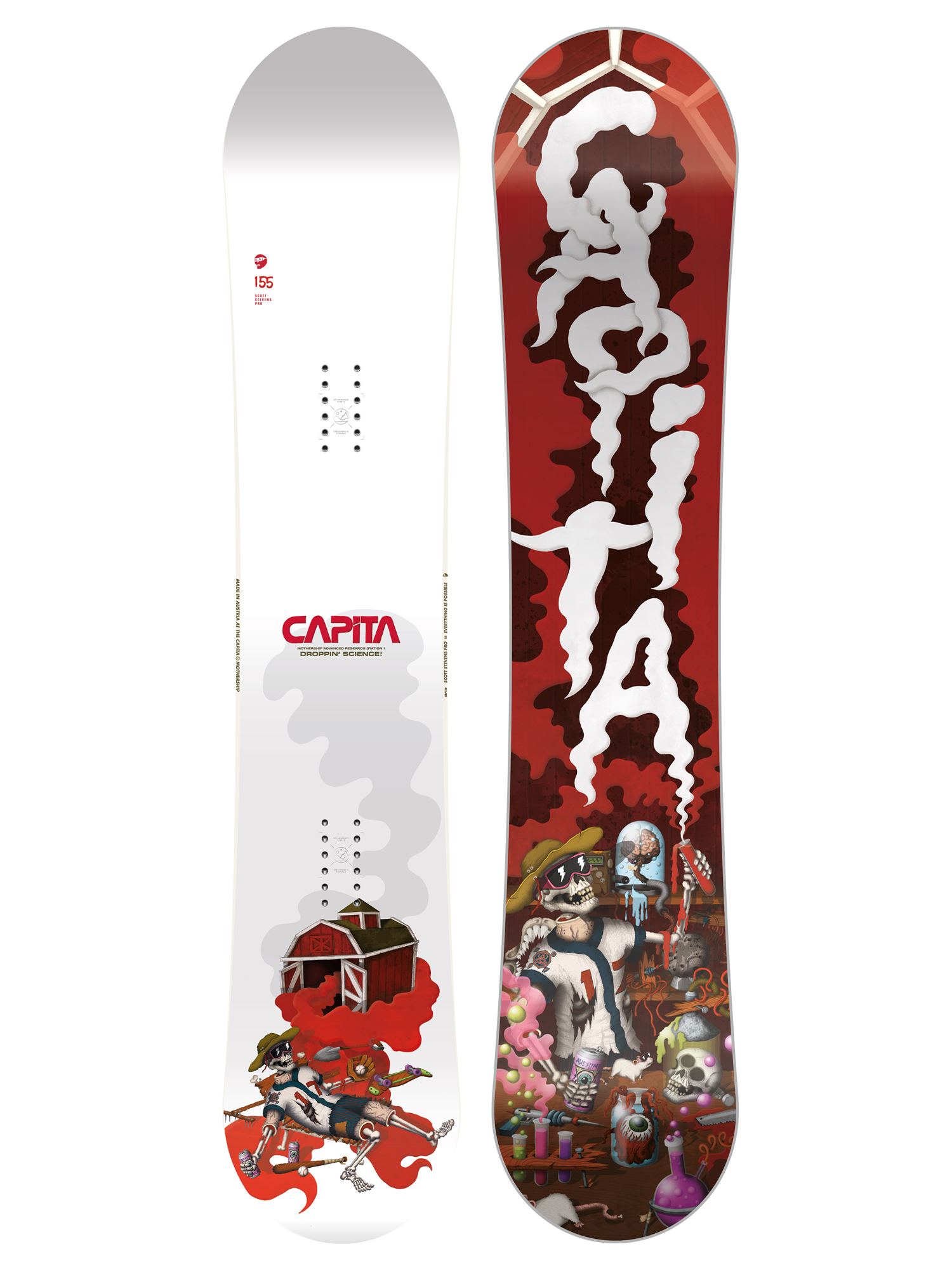 Capita Scott Stevens Pro Snowboard - red (white/red)