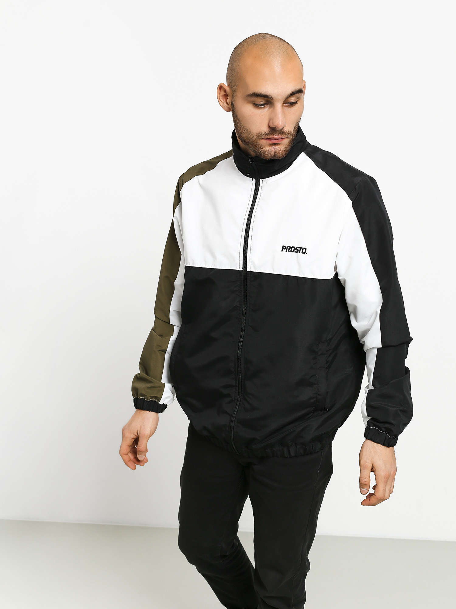 Prosto Tracksuit Clash Sweatshirt (white/black)