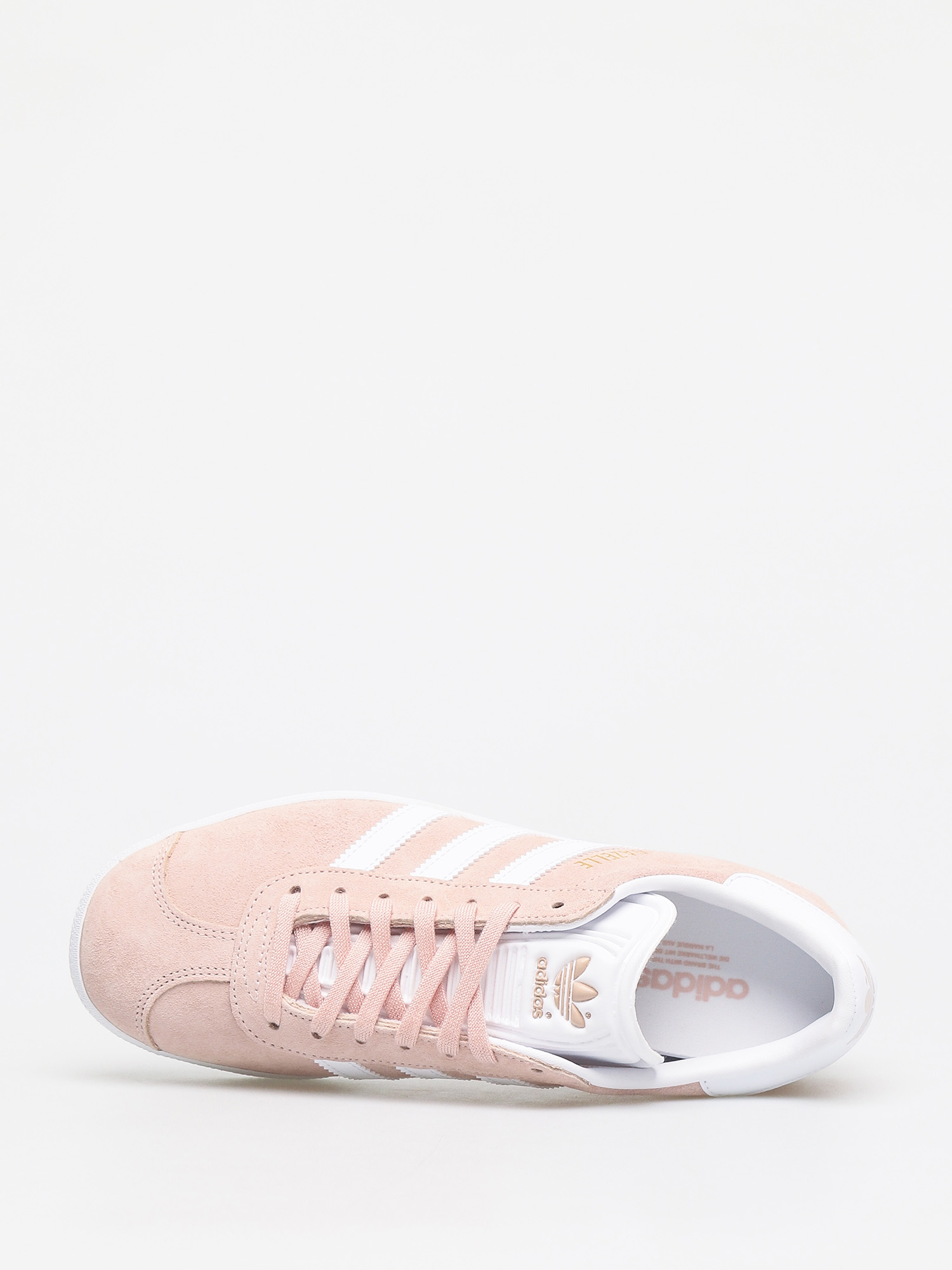 adidas Gazelle Shoes (vapour pink/white/gold met)
