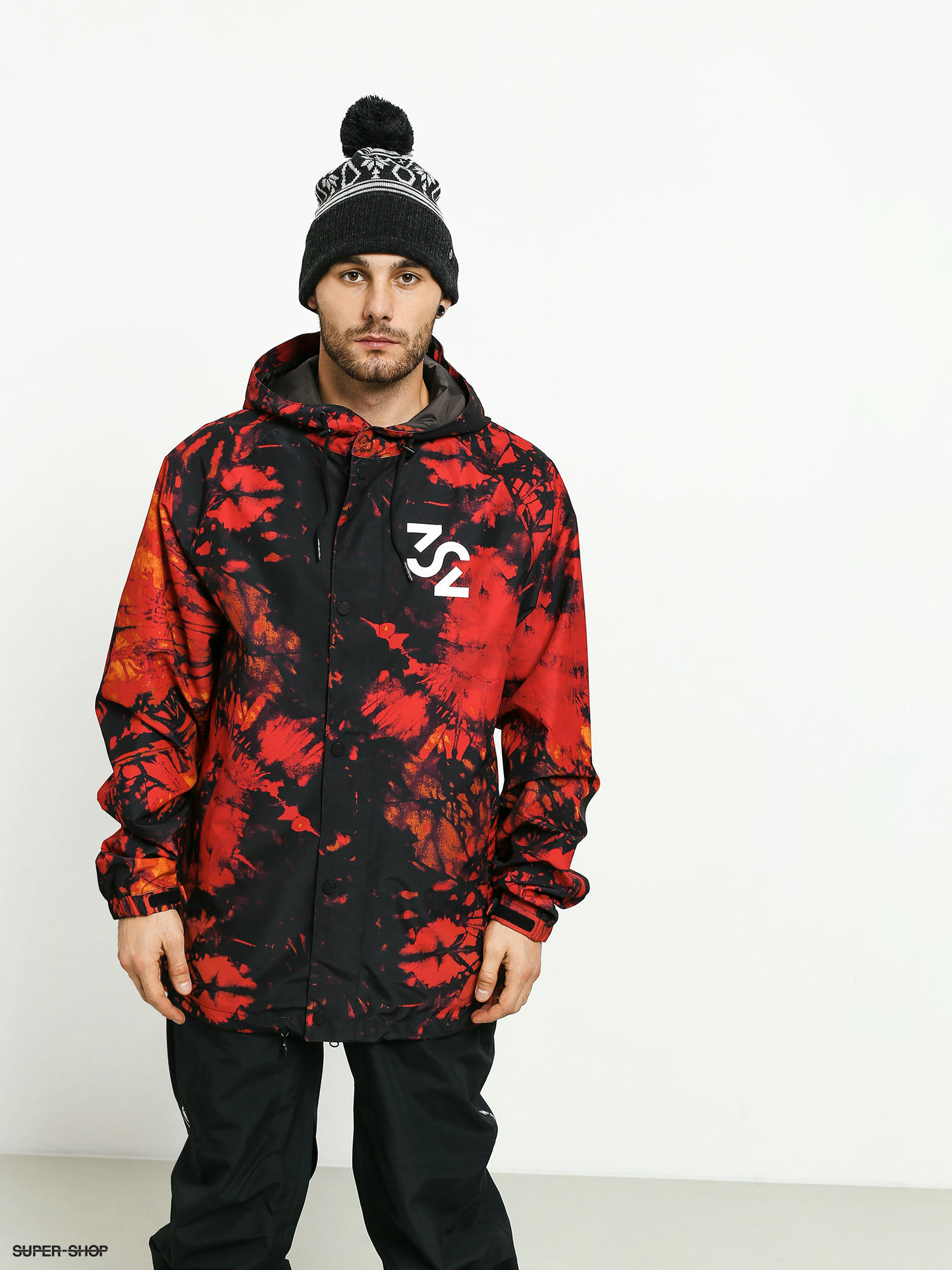 Red camo snowboard on sale jacket