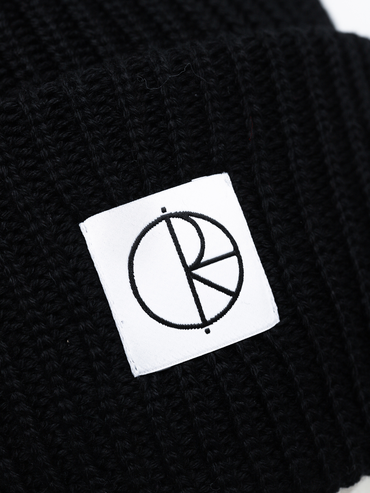 Polar Skate Double Fold Merino Beanie (black)