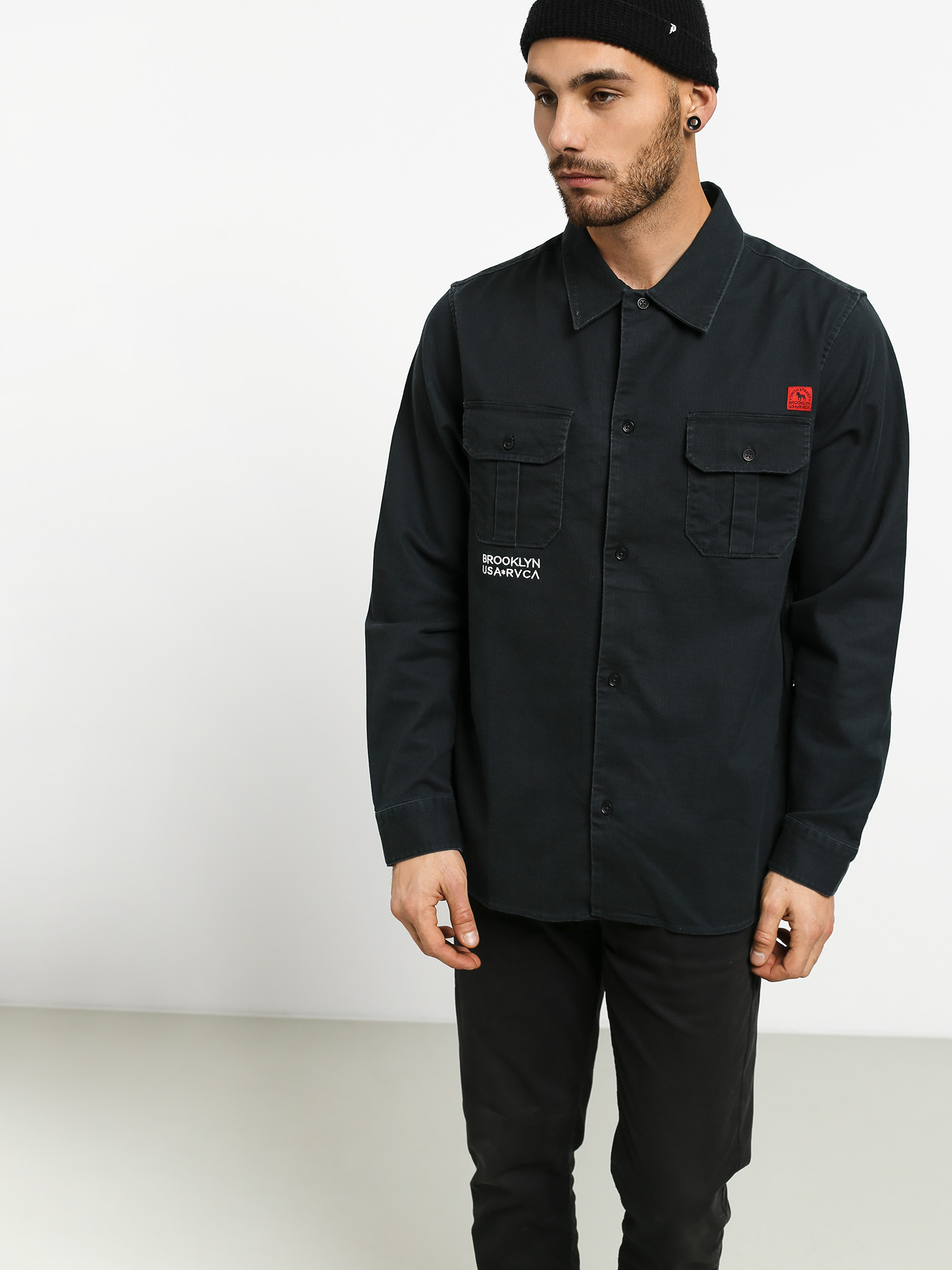 RVCA Smith Street Ls Shirt (black)
