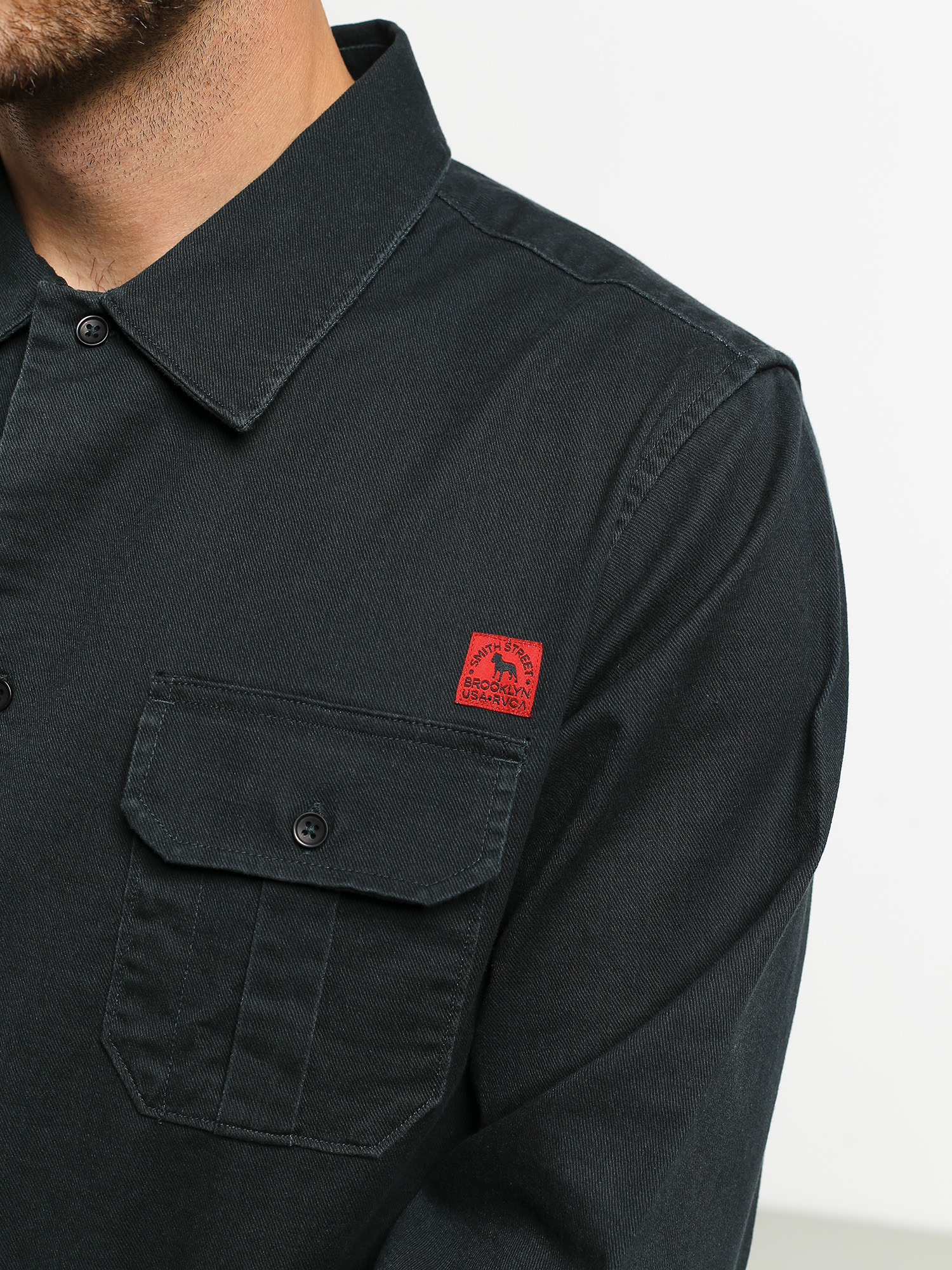 RVCA Smith Street Ls Shirt (black)