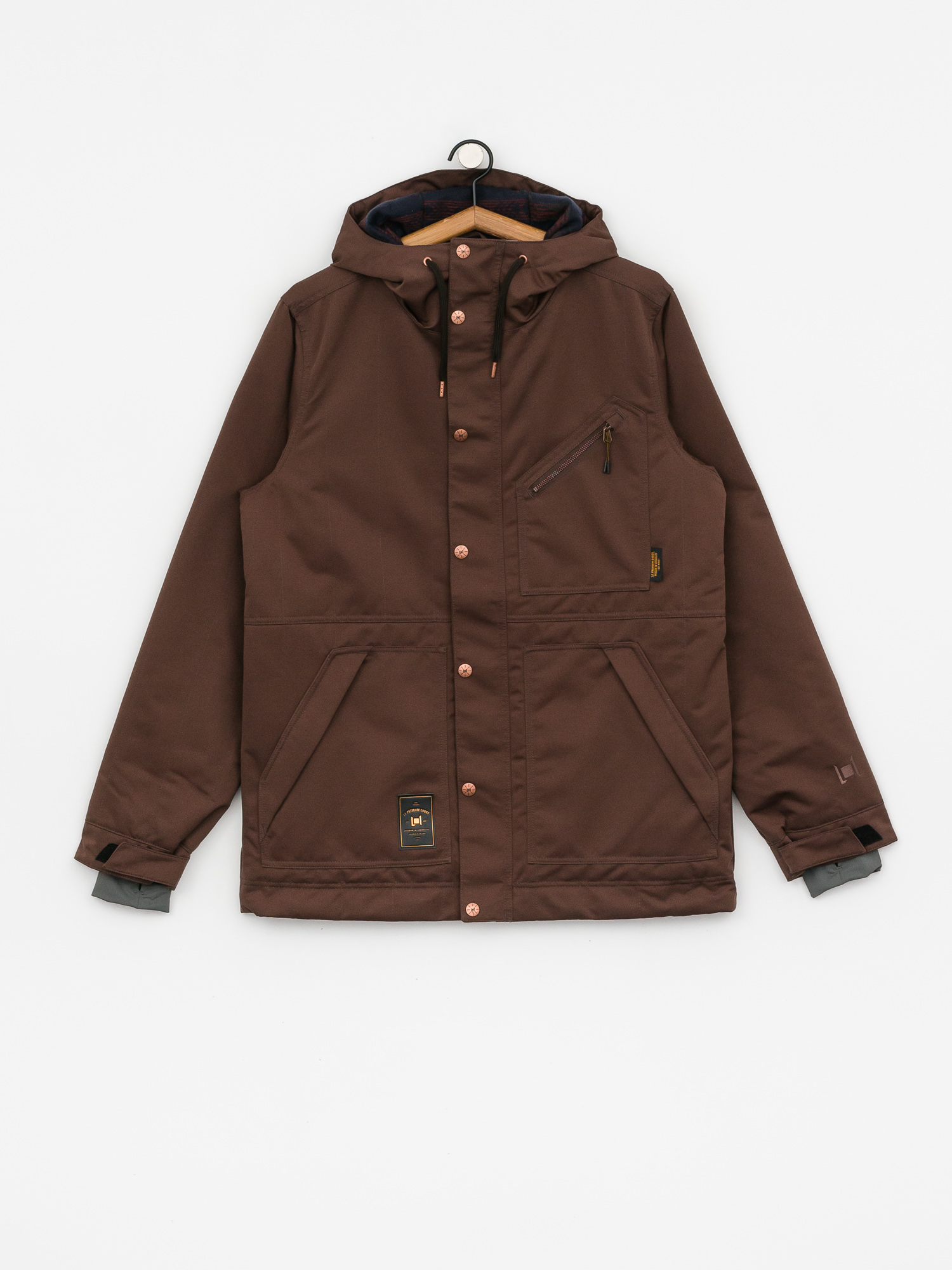 Mens L1 Premium Goods Wilcox Snowboard jacket (espresso)