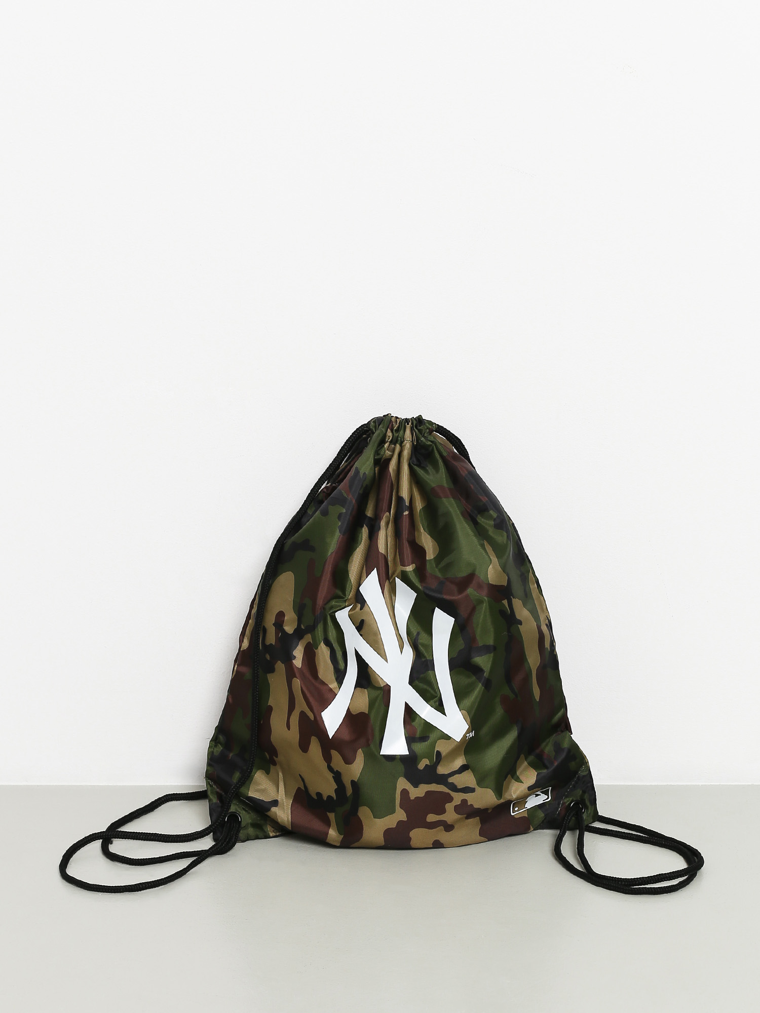 New Era Mlb Gym Sack Nny Backpack (woodland camo/optic white)