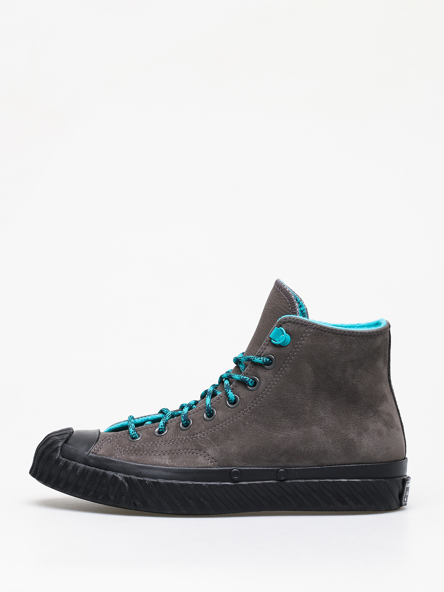 Converse Chuck 70 Bosey Water Repellent Leather Chucks (carbon grey/turbo green/black)
