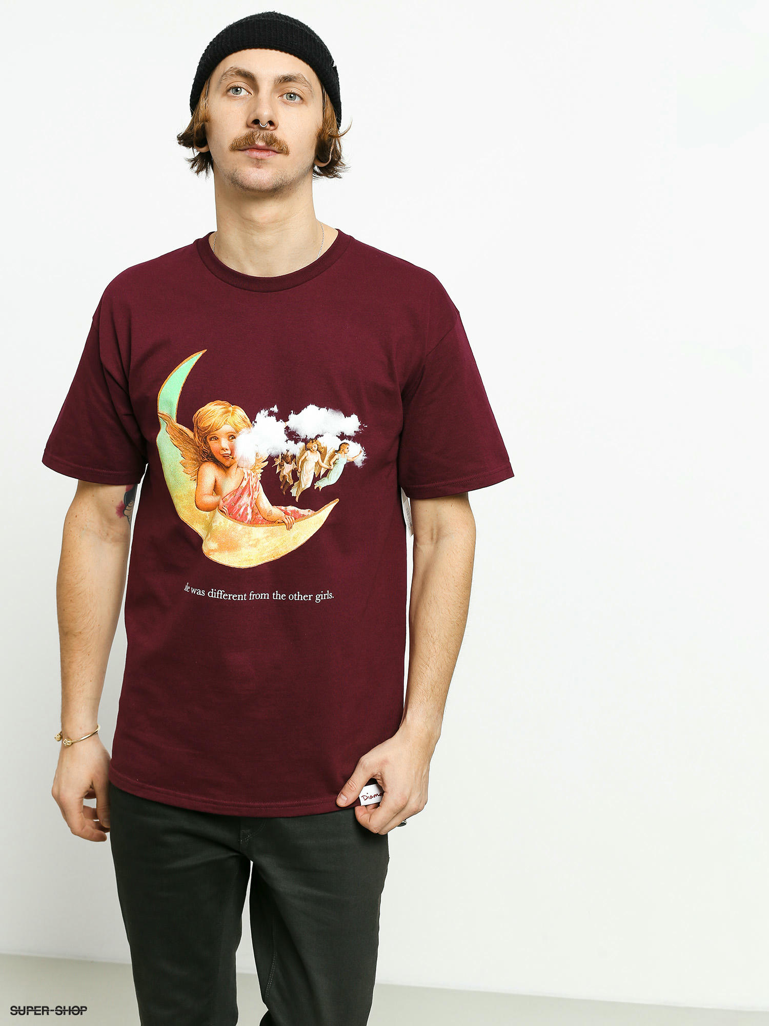 maroon diamond supply shirt