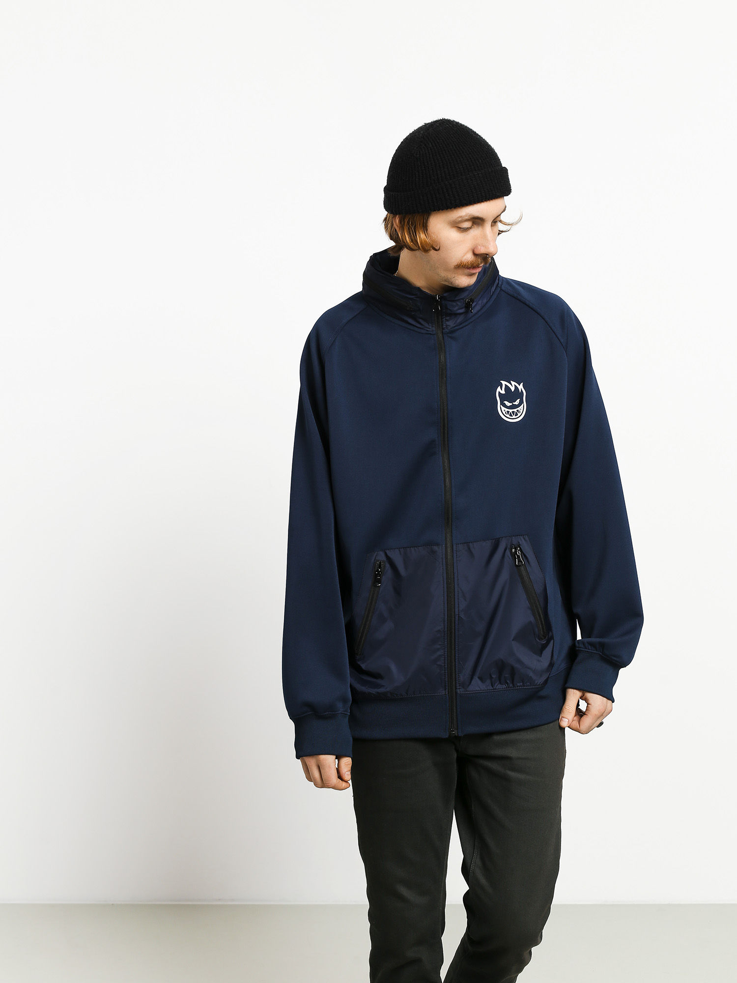 Spitfire Hombre Mock Neck Track Jacket - navy blue (navy)
