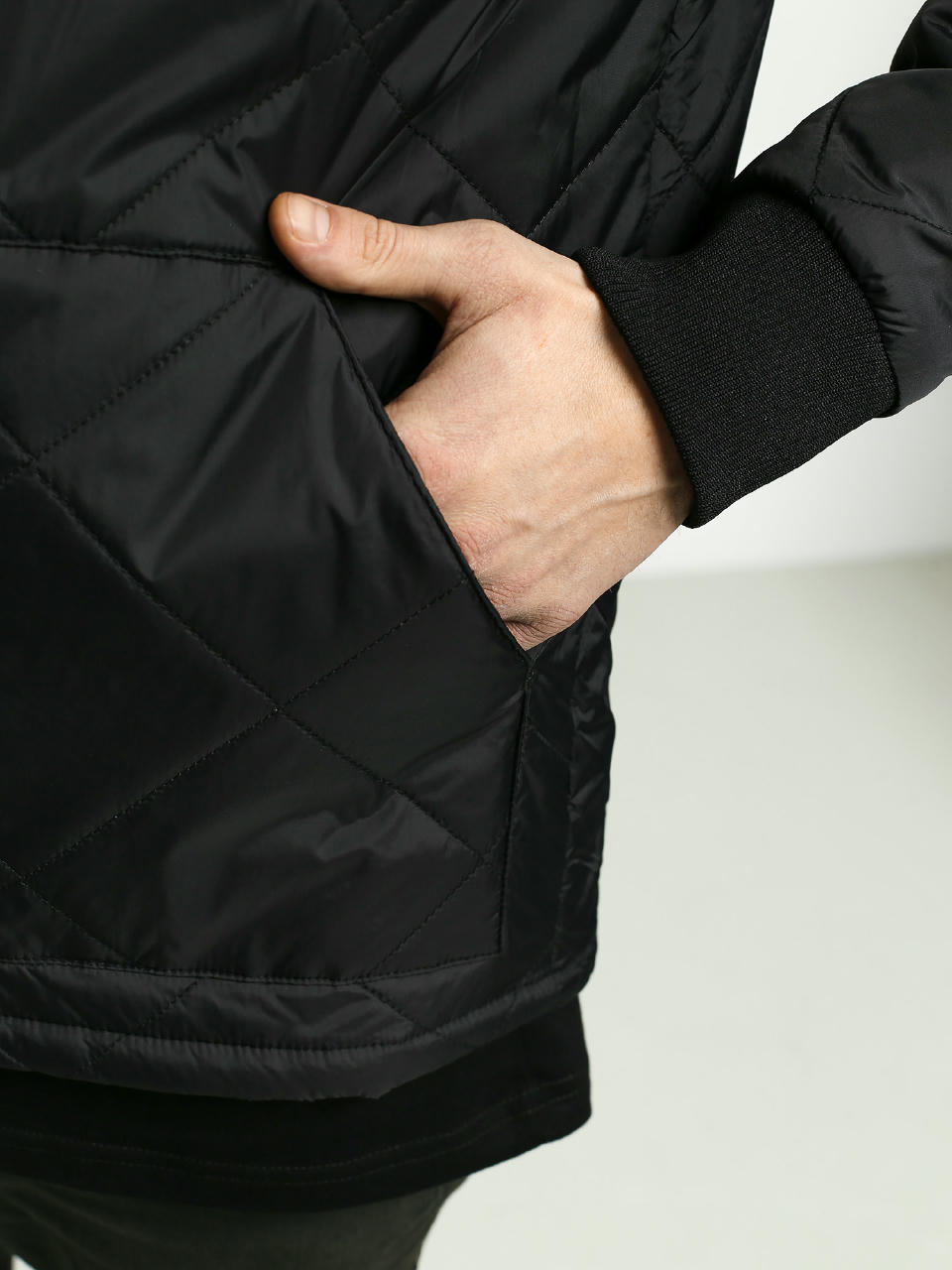 Krooked Diamond Quilt Jacket - black (black)