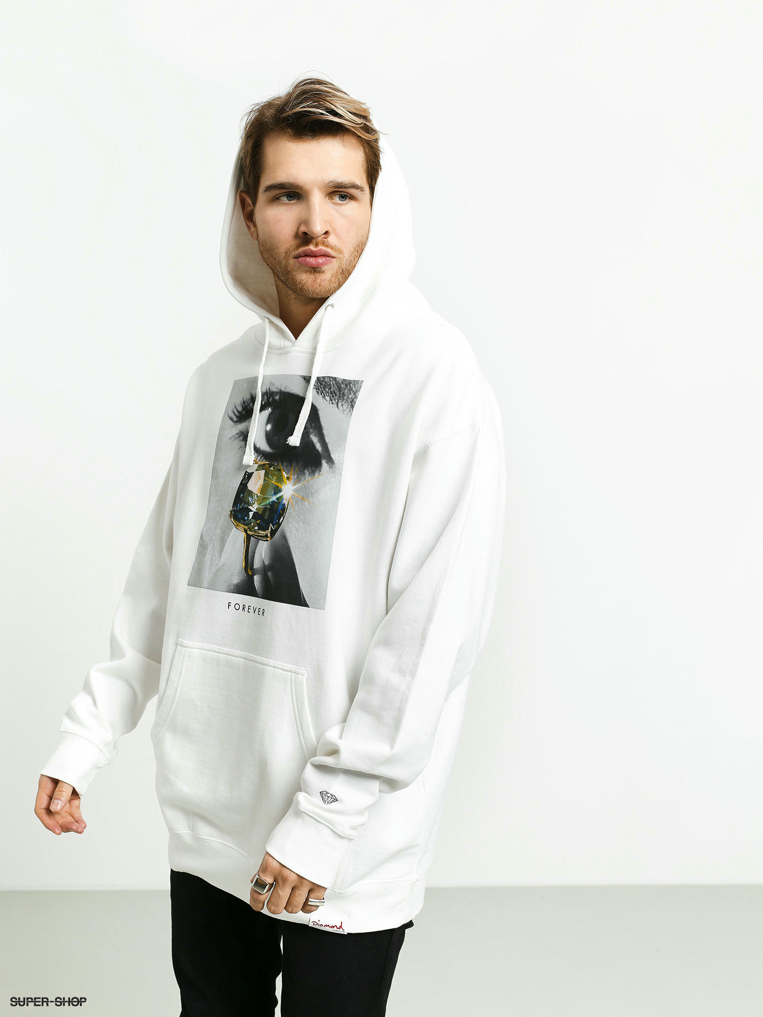 White diamond shop hoodie