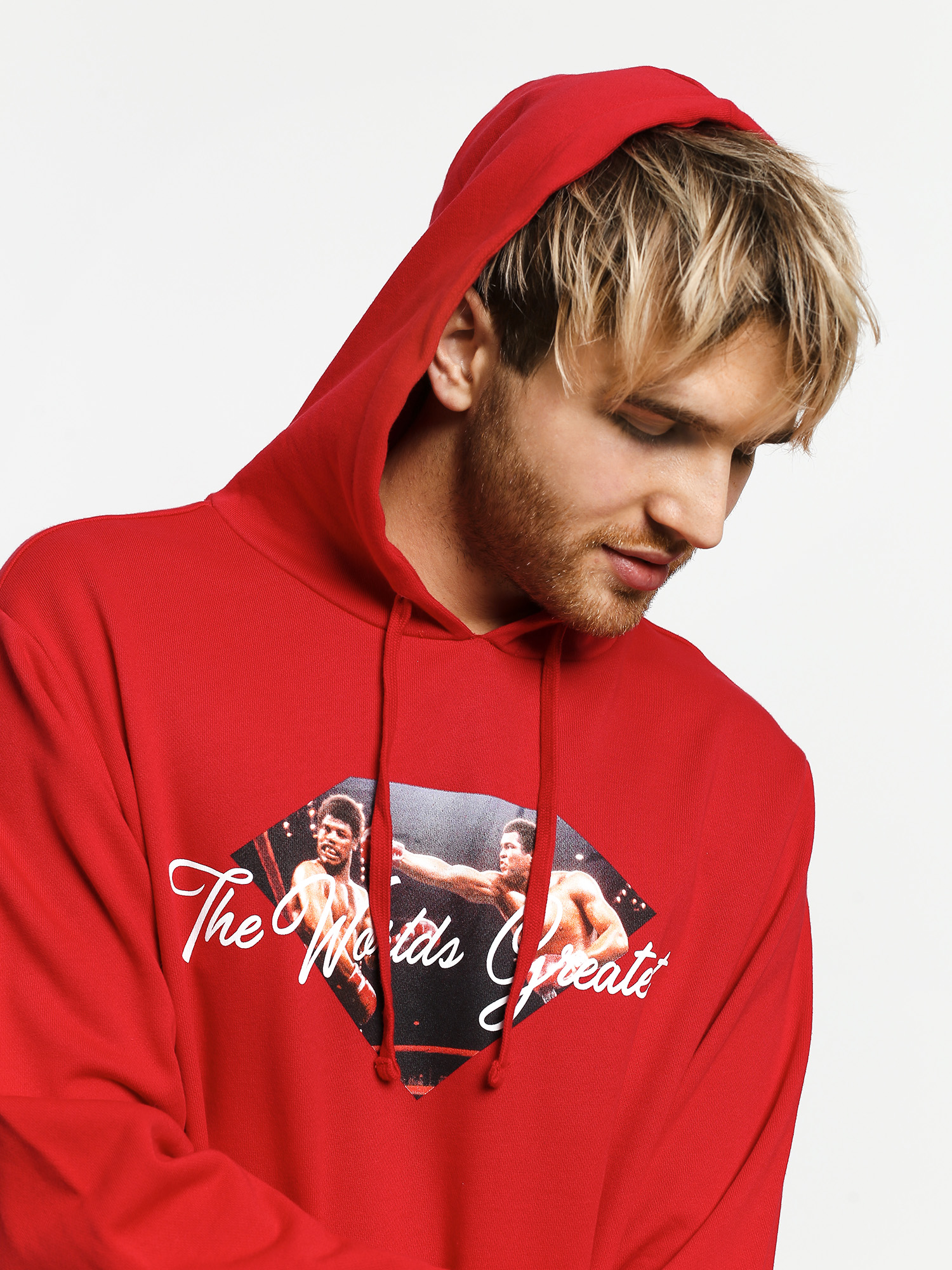 diamond supply co red hoodie