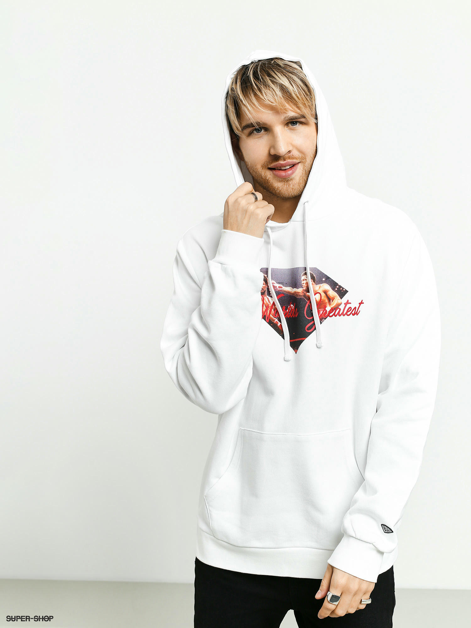 diamond hoodie white