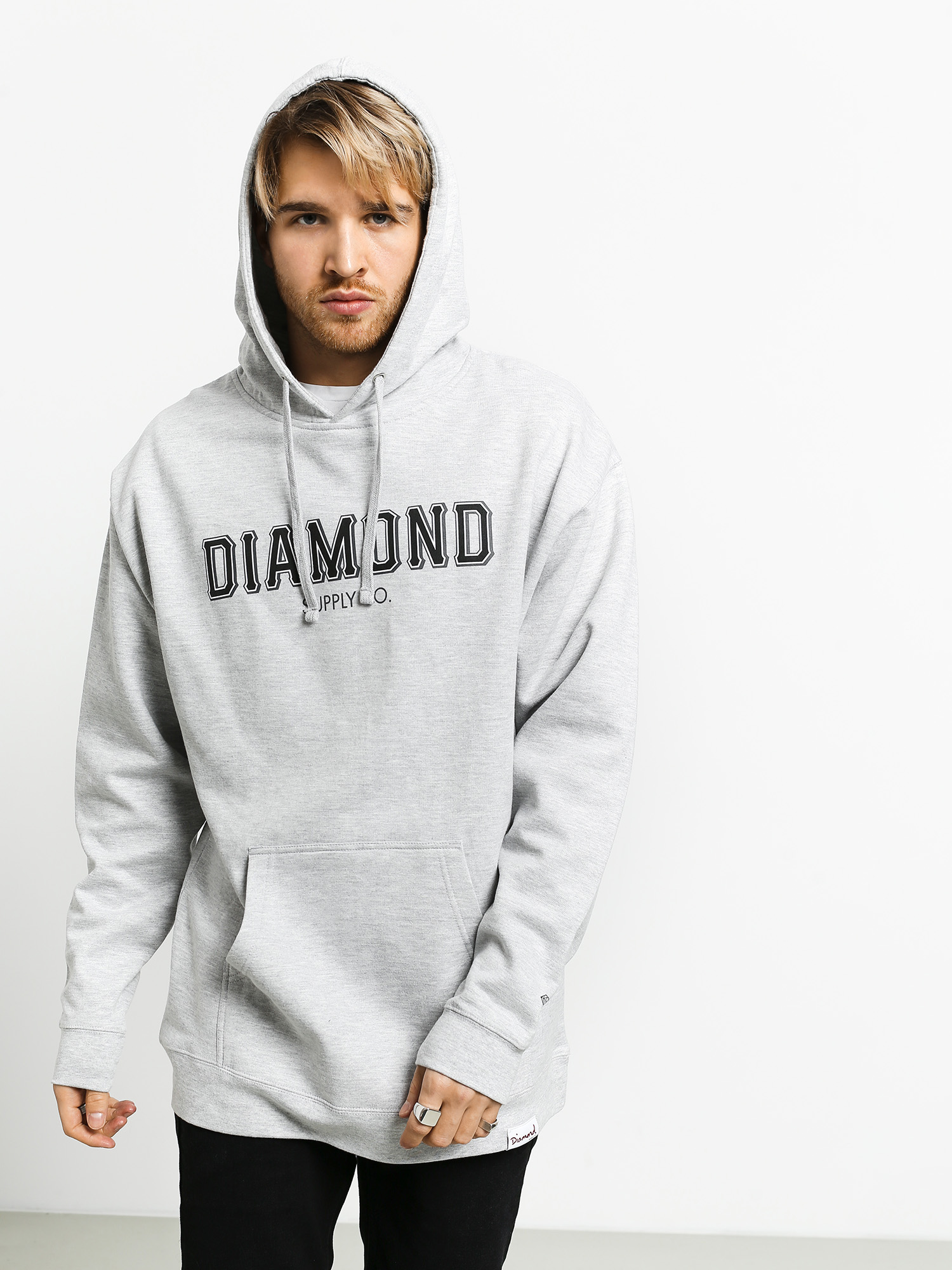 Grey Diamond Hoodie 20K Swarovski Diamond Hoodie In Grey – Birth