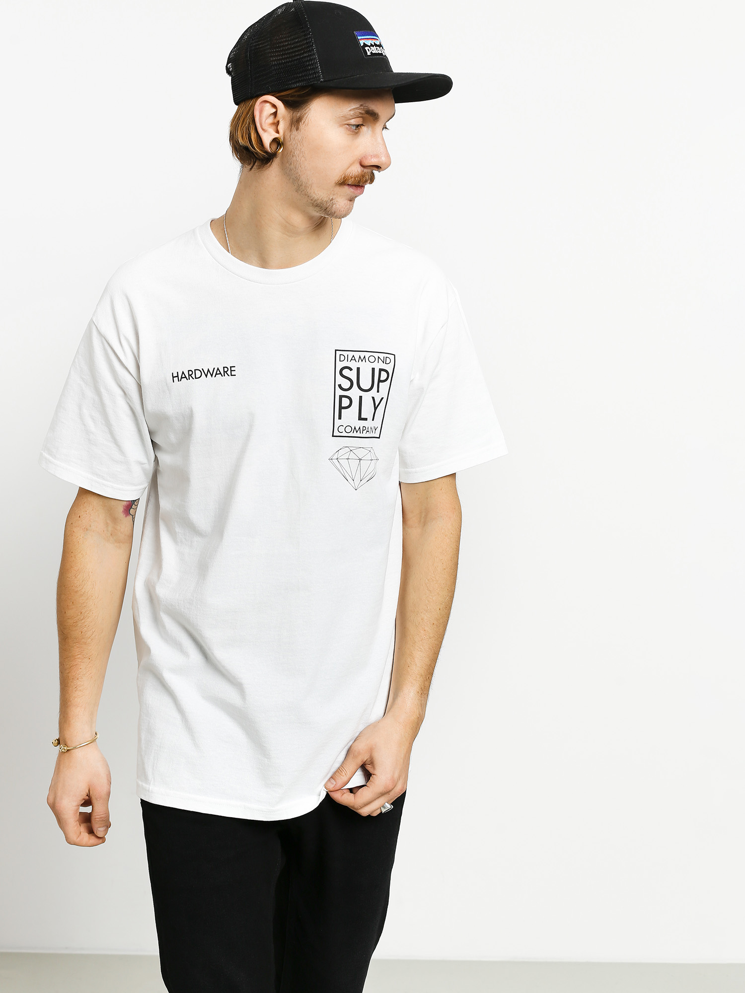 Diamond Supply Co. Stacked Type T-shirt (white)