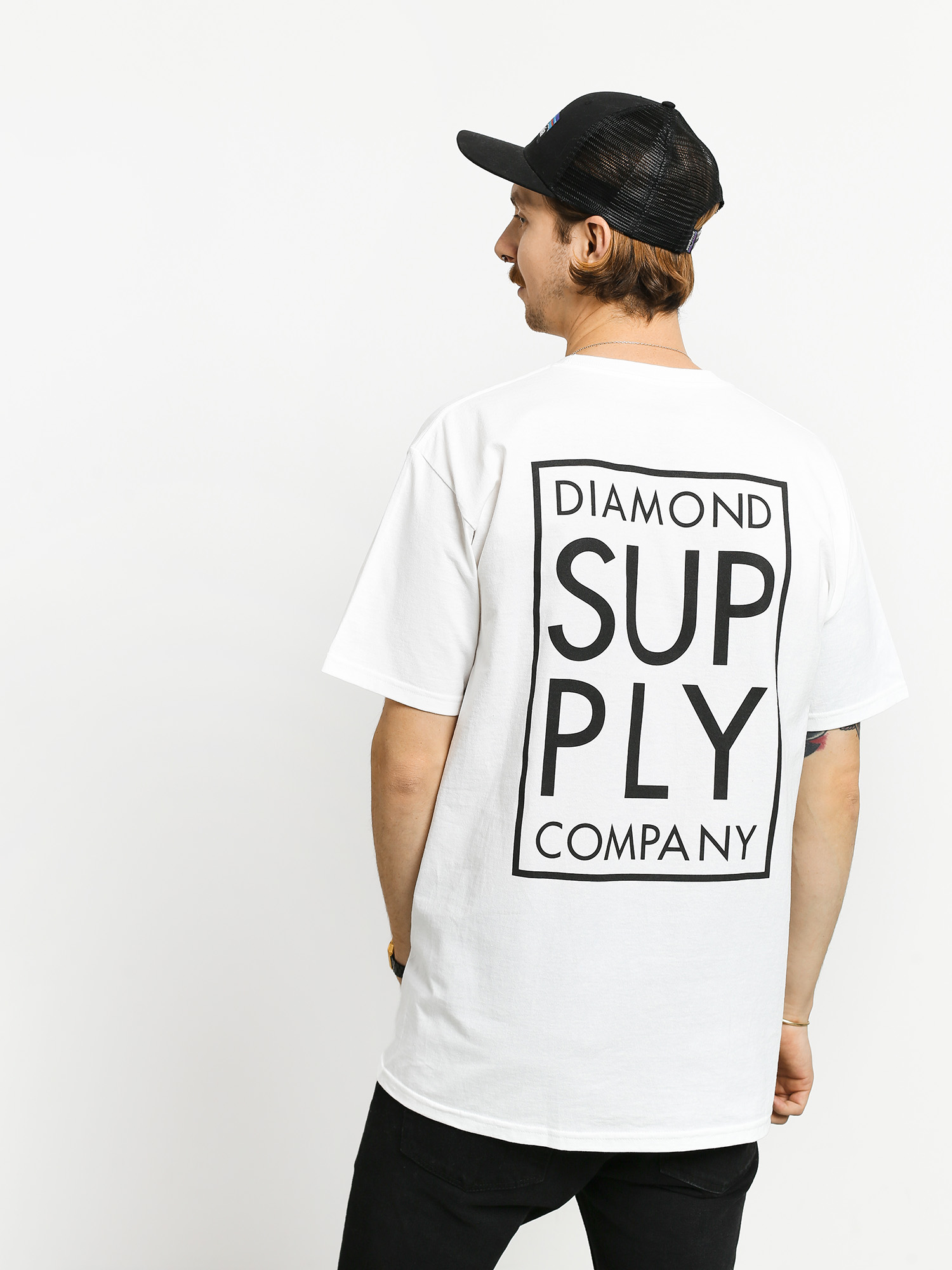 Diamond Supply Co. Stacked Type T-shirt (white)