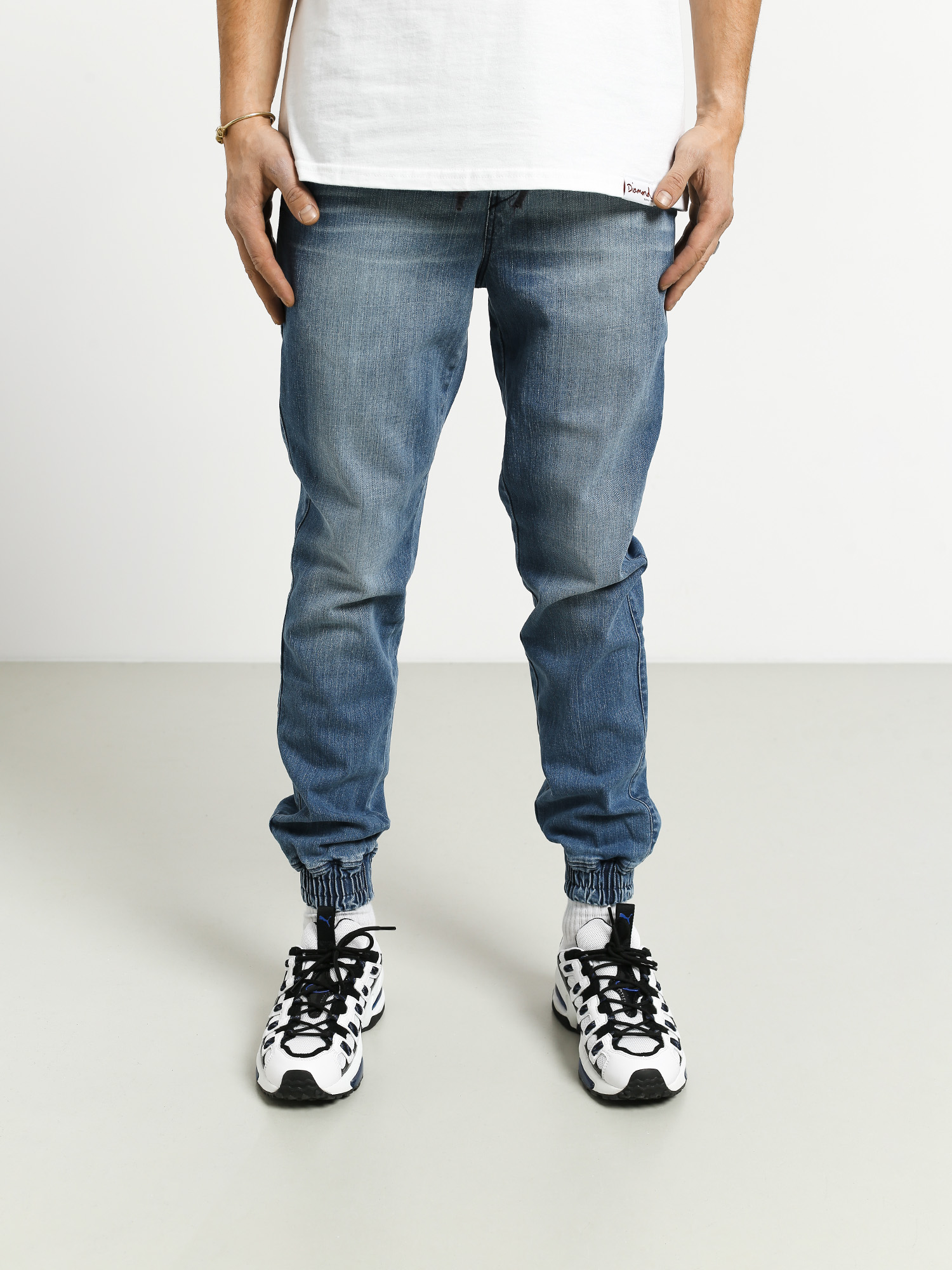 Diamante Wear Rm Jeans Pants (light wash jeans)