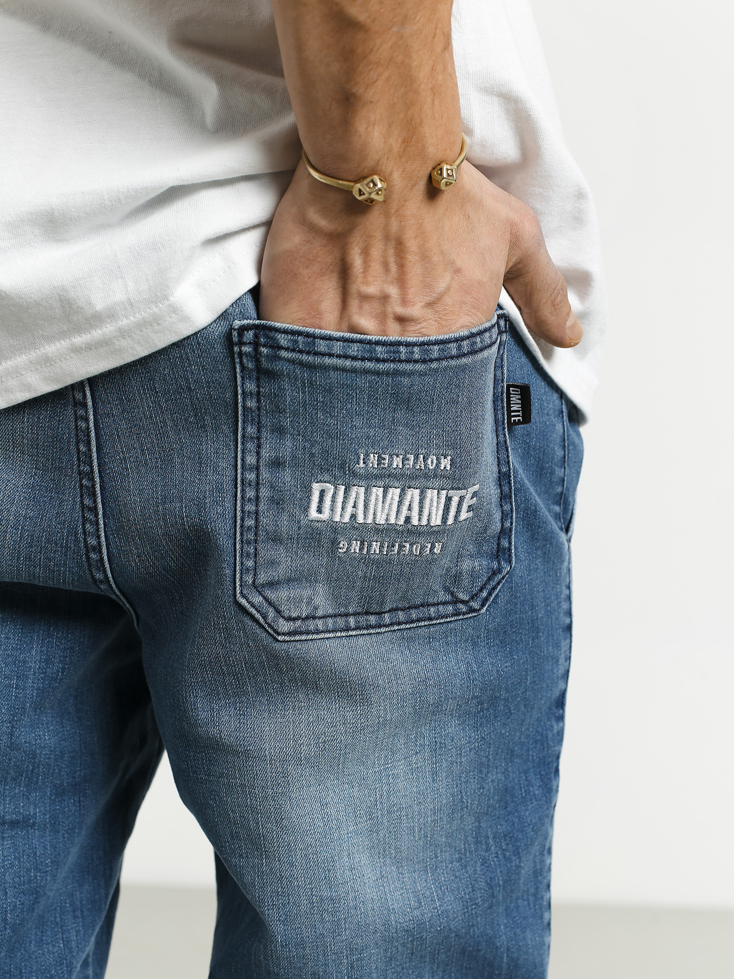 Diamante Wear Rm Jeans Hose (light wash jeans)