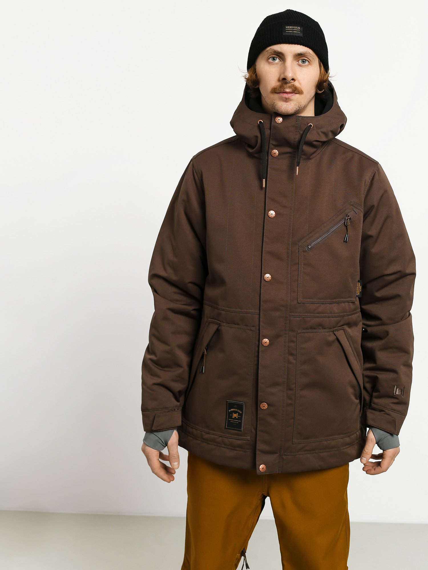 Mens L1 Premium Goods Wilcox Snowboard jacket (espresso)