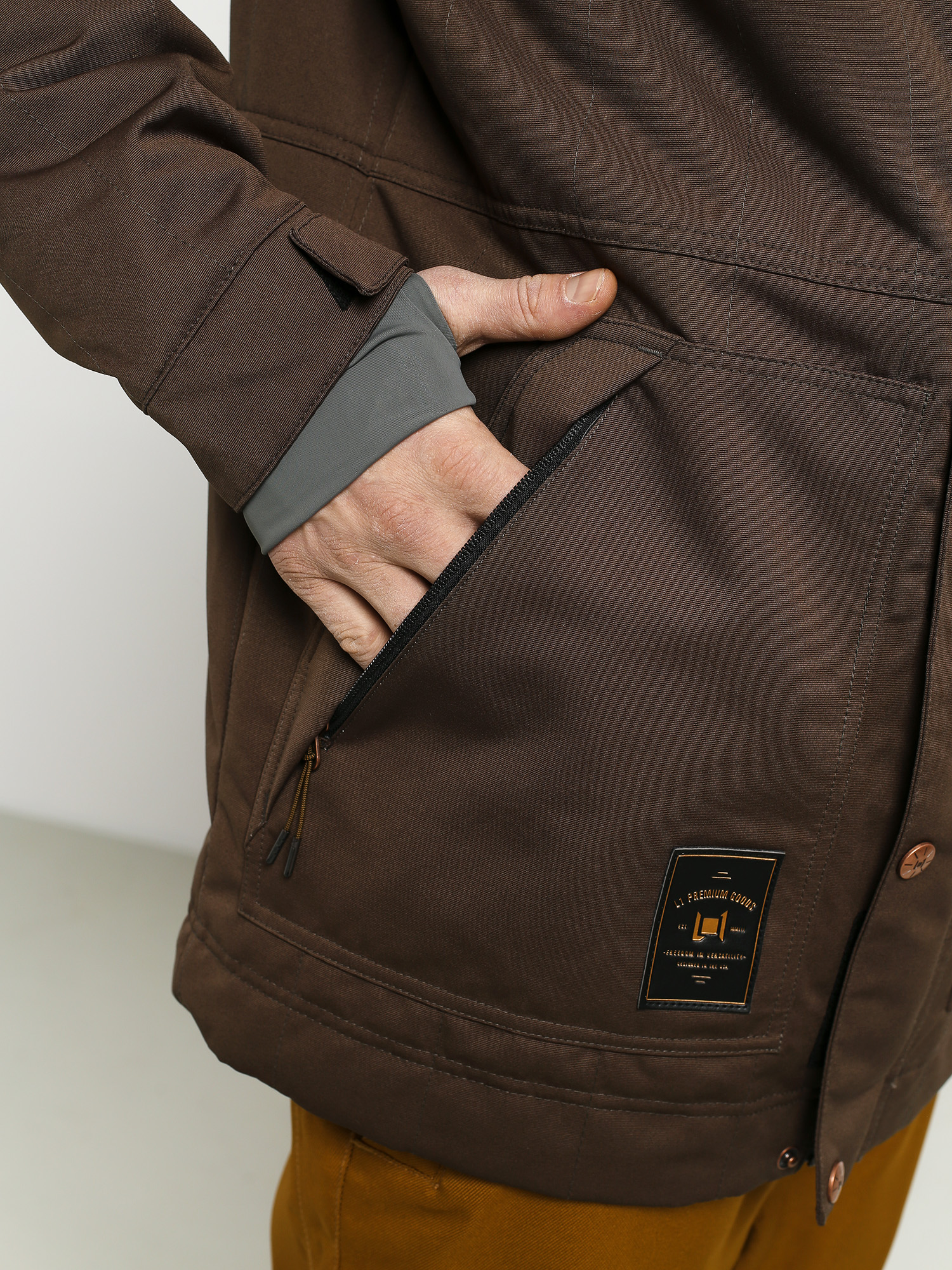 Mens L1 Premium Goods Wilcox Snowboard jacket (espresso)