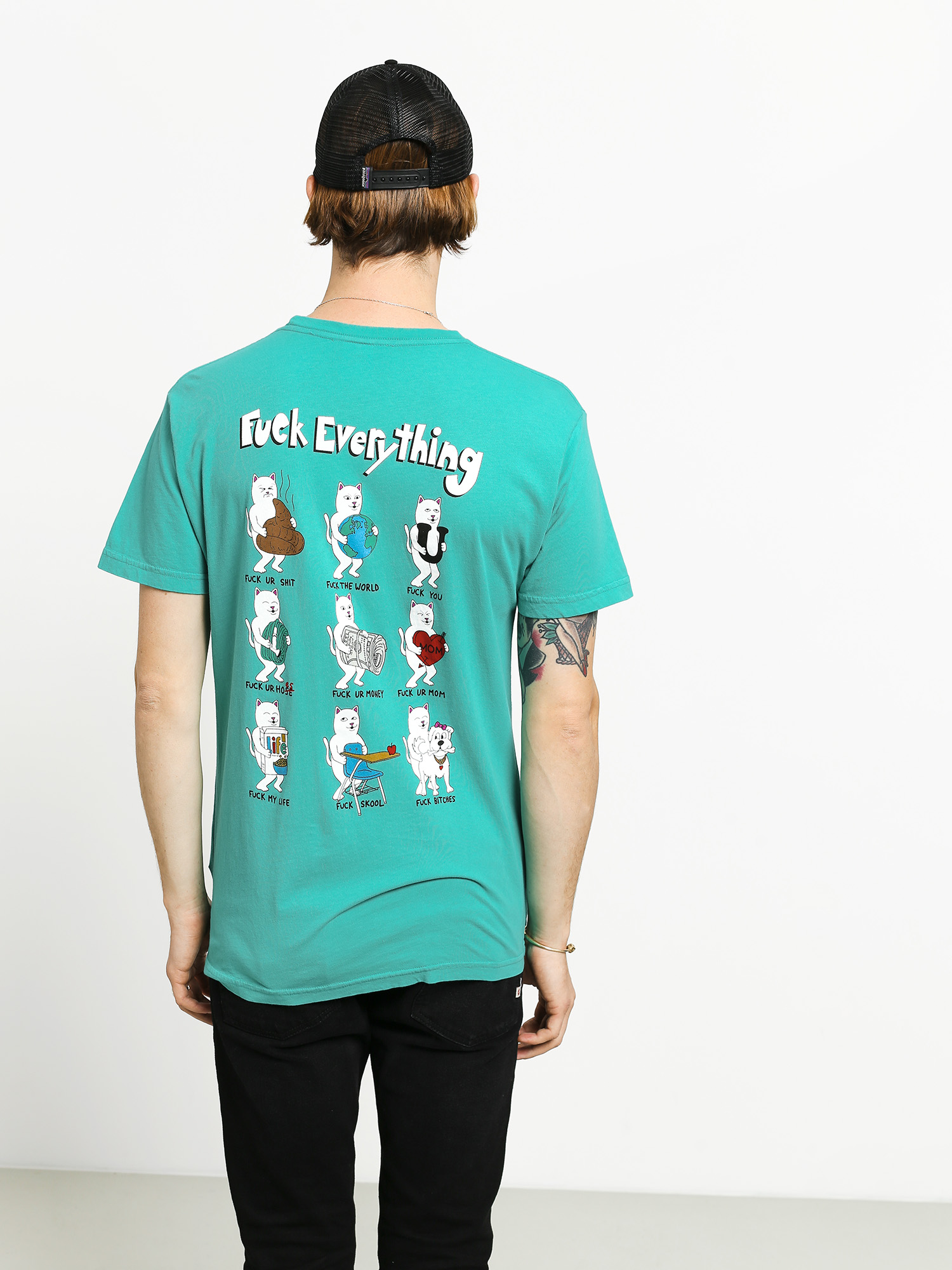 RipNDip Fuck Everything T-shirt (aqua)