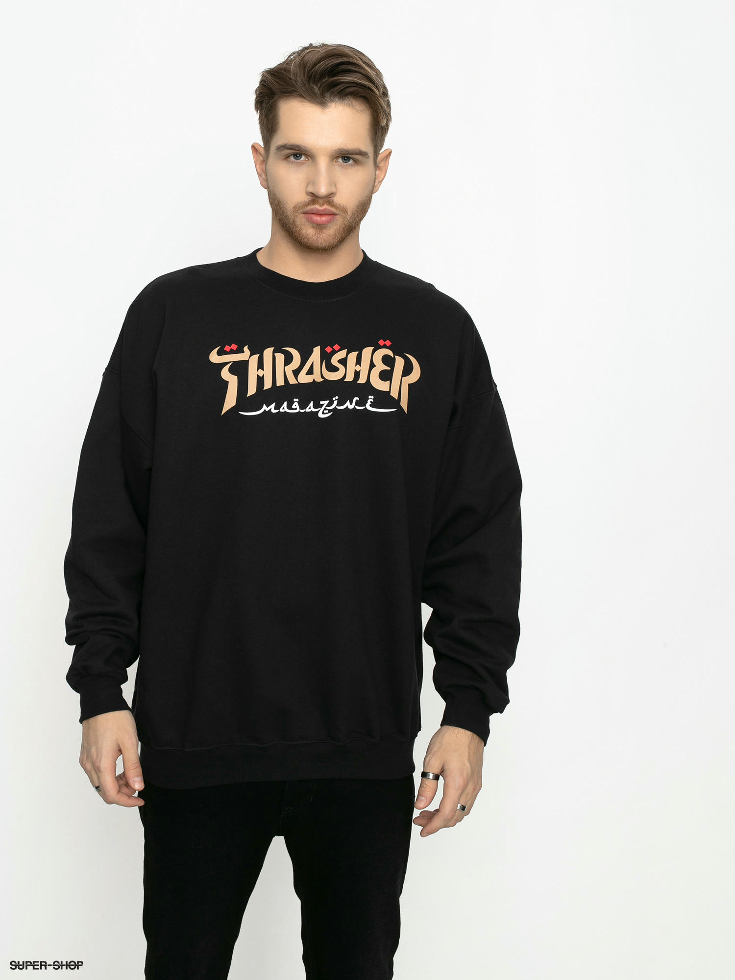 Thrasher Calligraphy Sweatshirt black