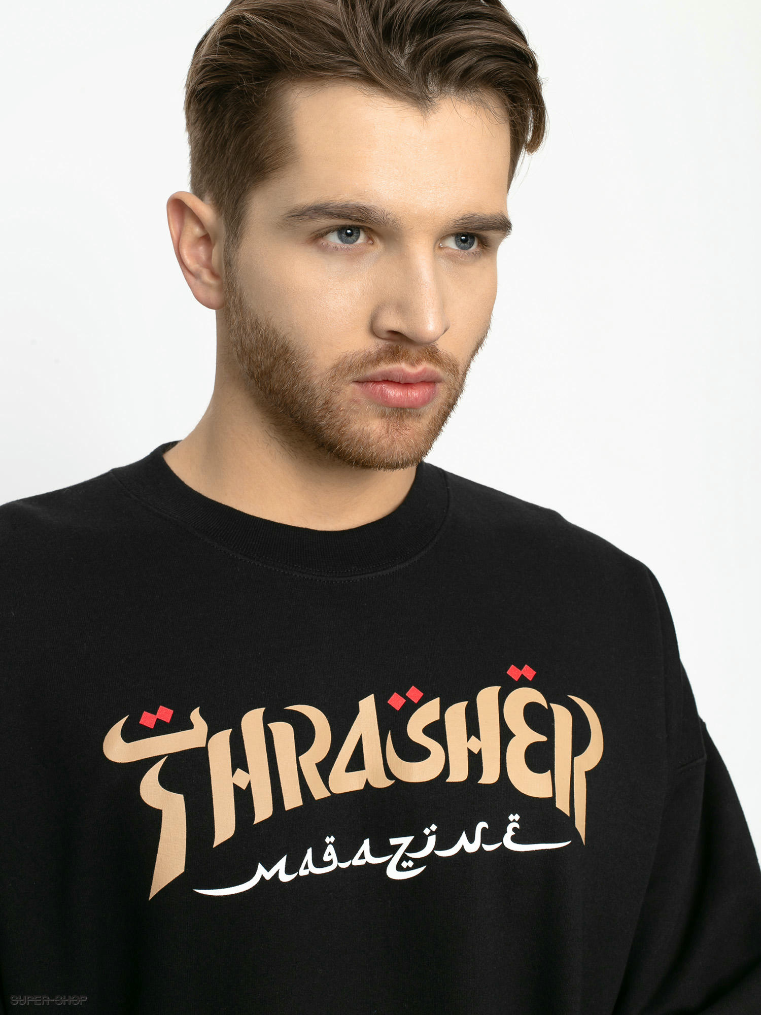 Thrasher discount calligraphy crewneck