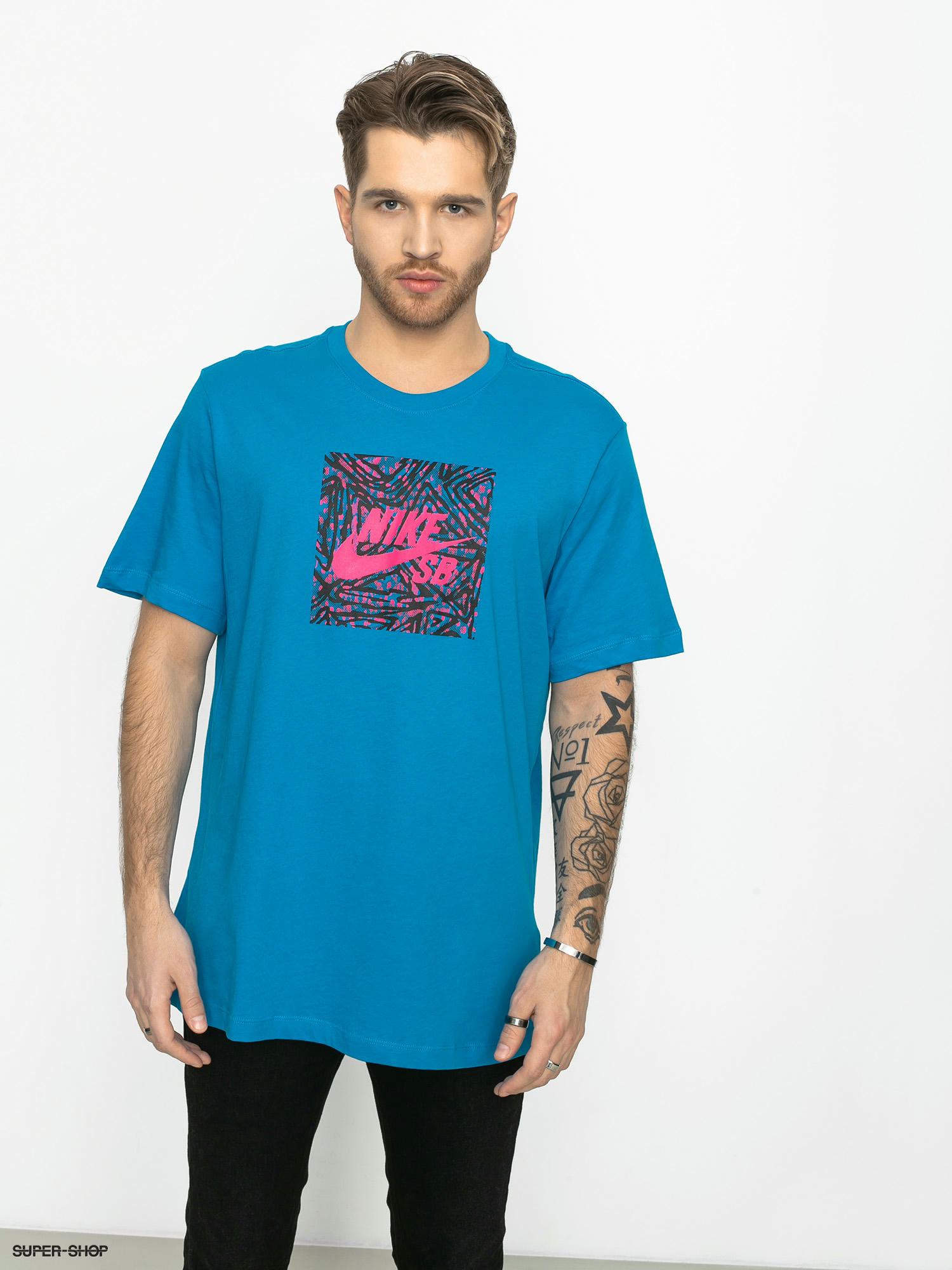 laser blue t shirt