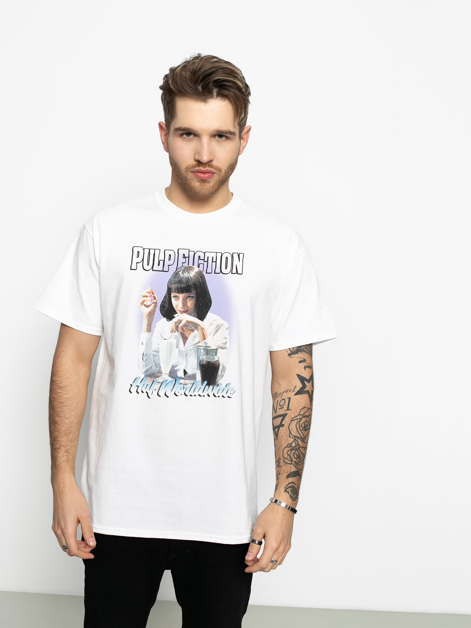 HUF Pulp Fiction Mia Airbrush T-shirt (white)