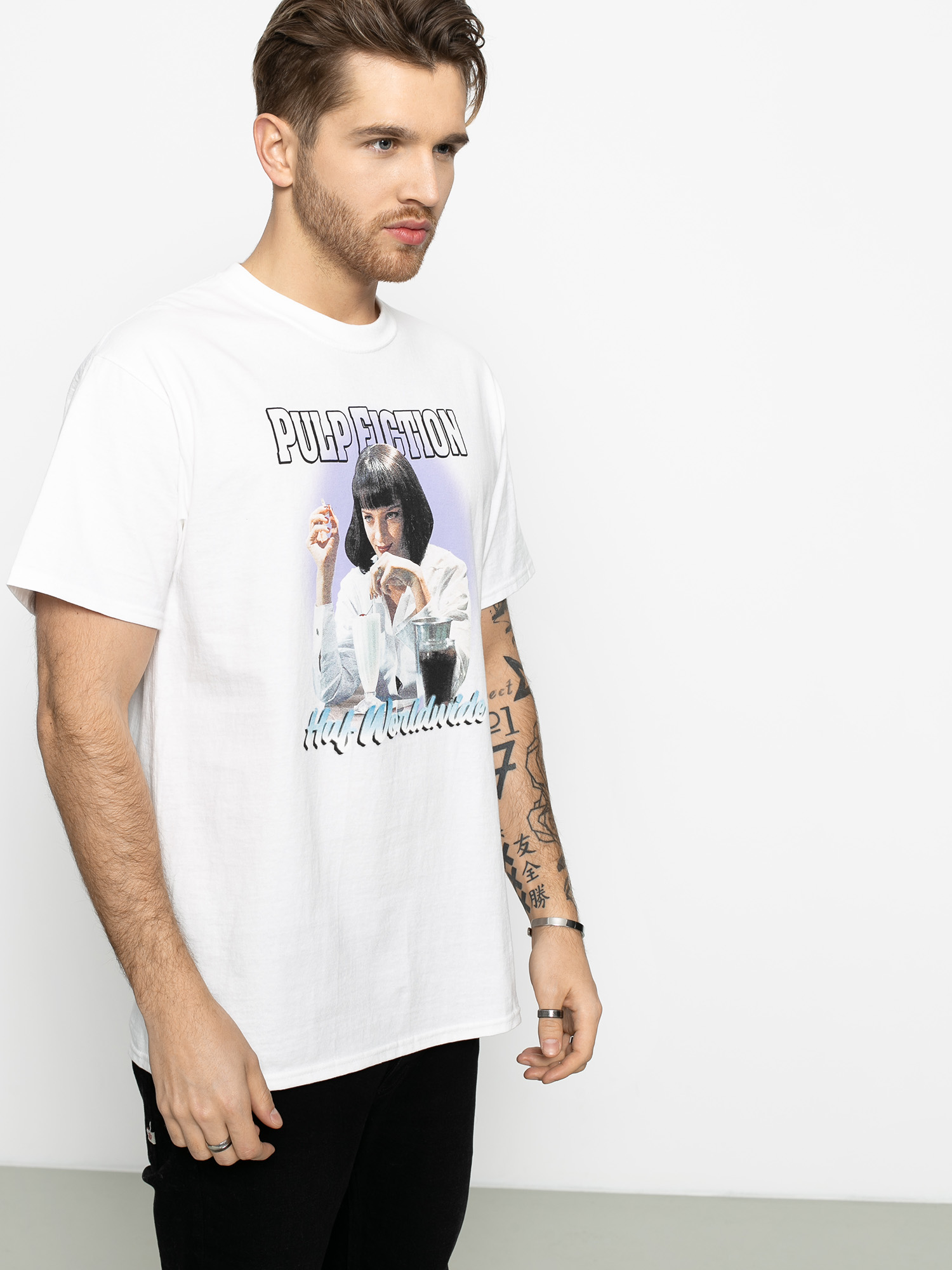HUF Pulp Fiction Mia Airbrush T-shirt (white)