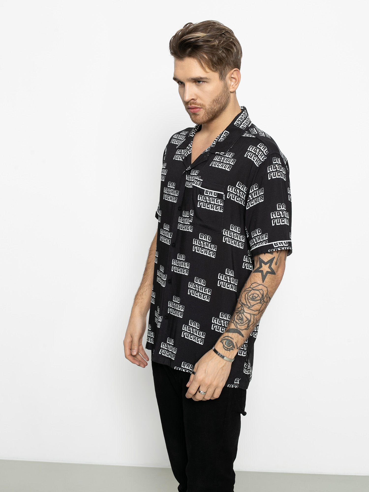 HUF Pulp Fiction Bad Mother Fucker Shirt (black)