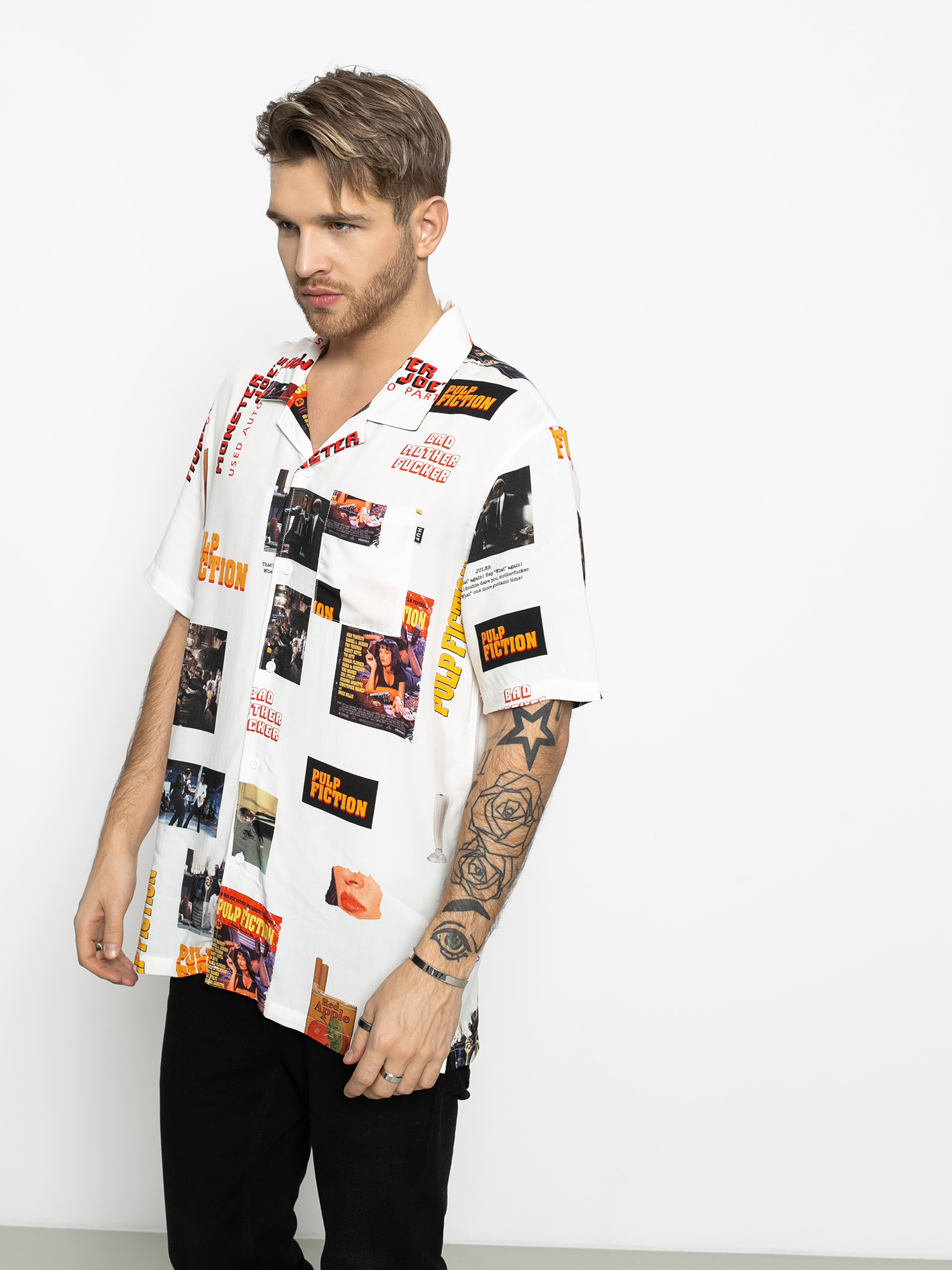 HUF Pulp Fiction Photo Shirt (white)