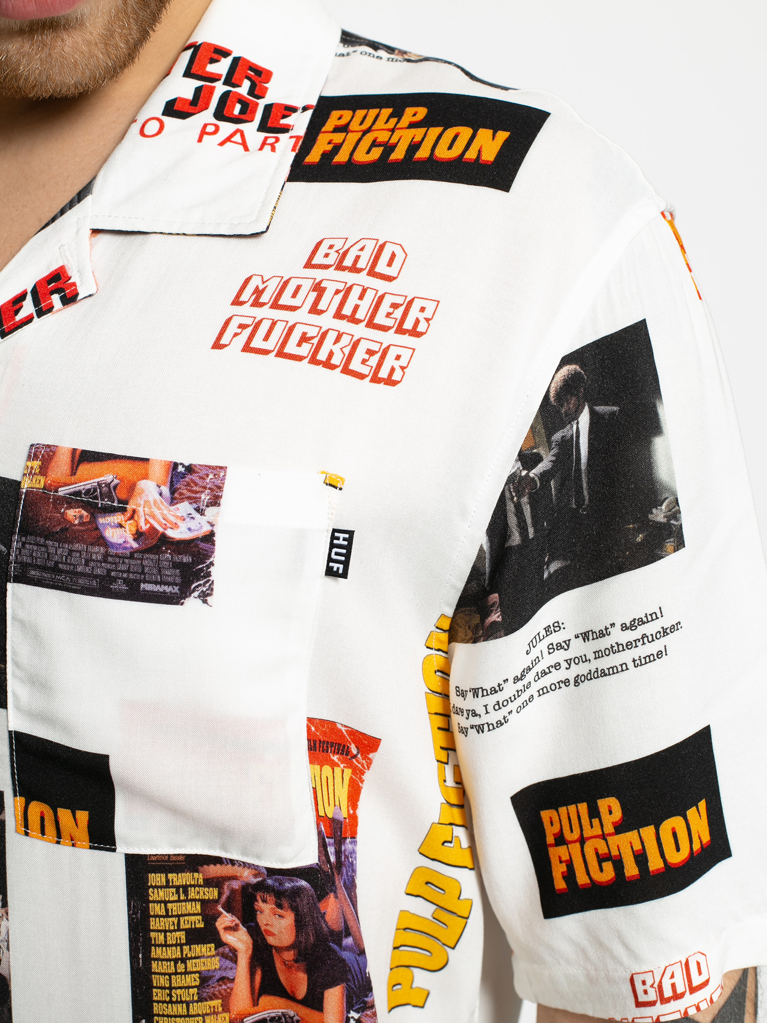 HUF Pulp Fiction Photo Shirt (white)