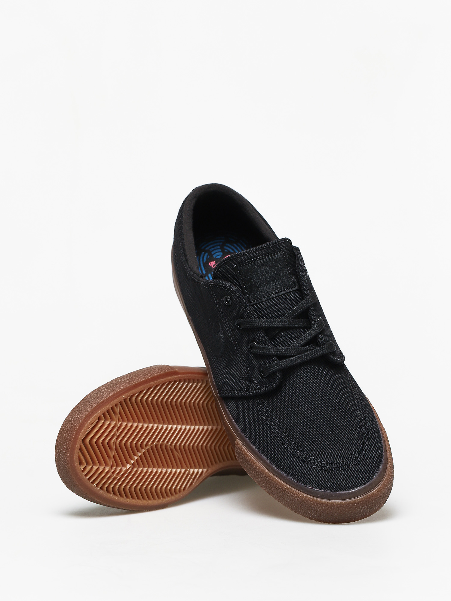 Nike SB Zoom Janoski Canvas Rm Shoes (black/black gum light brown black)