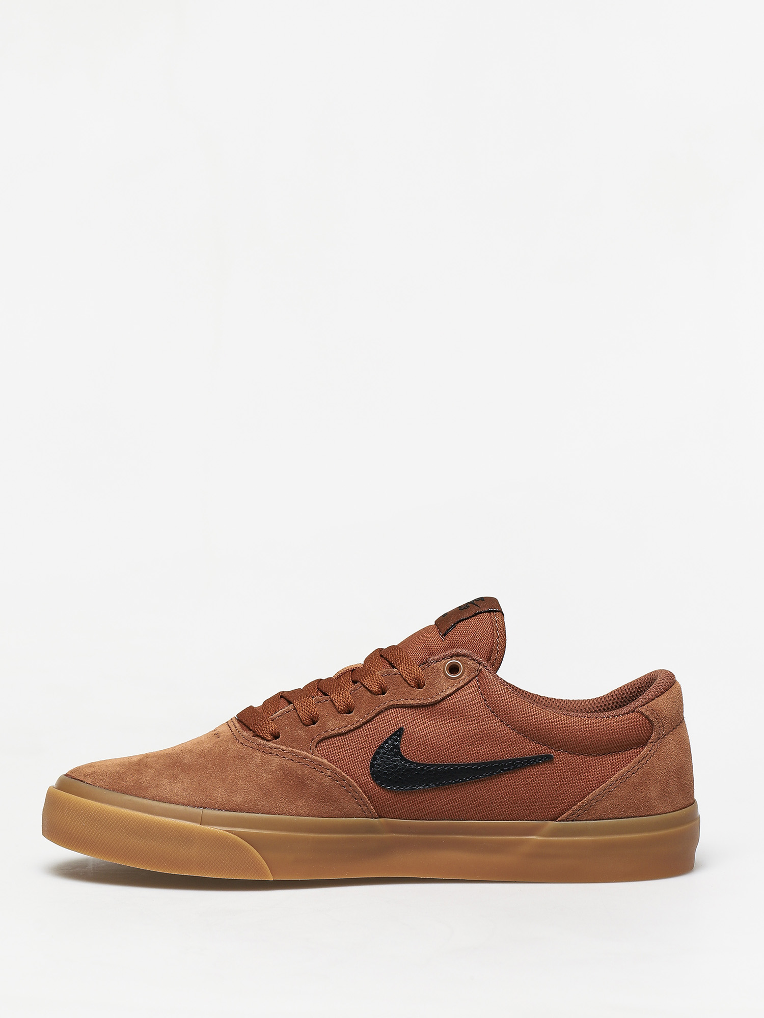 nike sb chron solarsoft shoes black white gum light brown