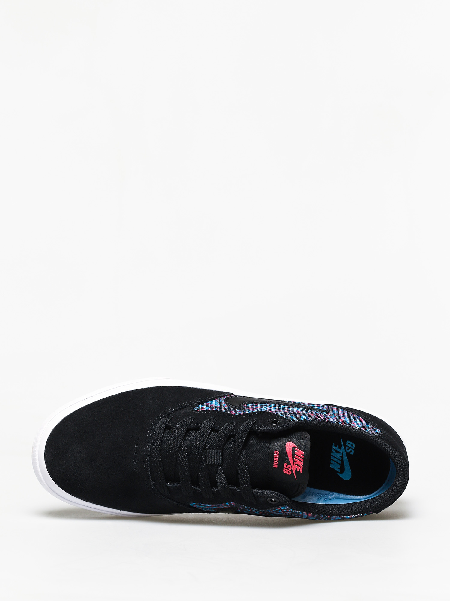 Nike SB Chron Solarsoft Premium Shoes (black/black laser blue watermelon)