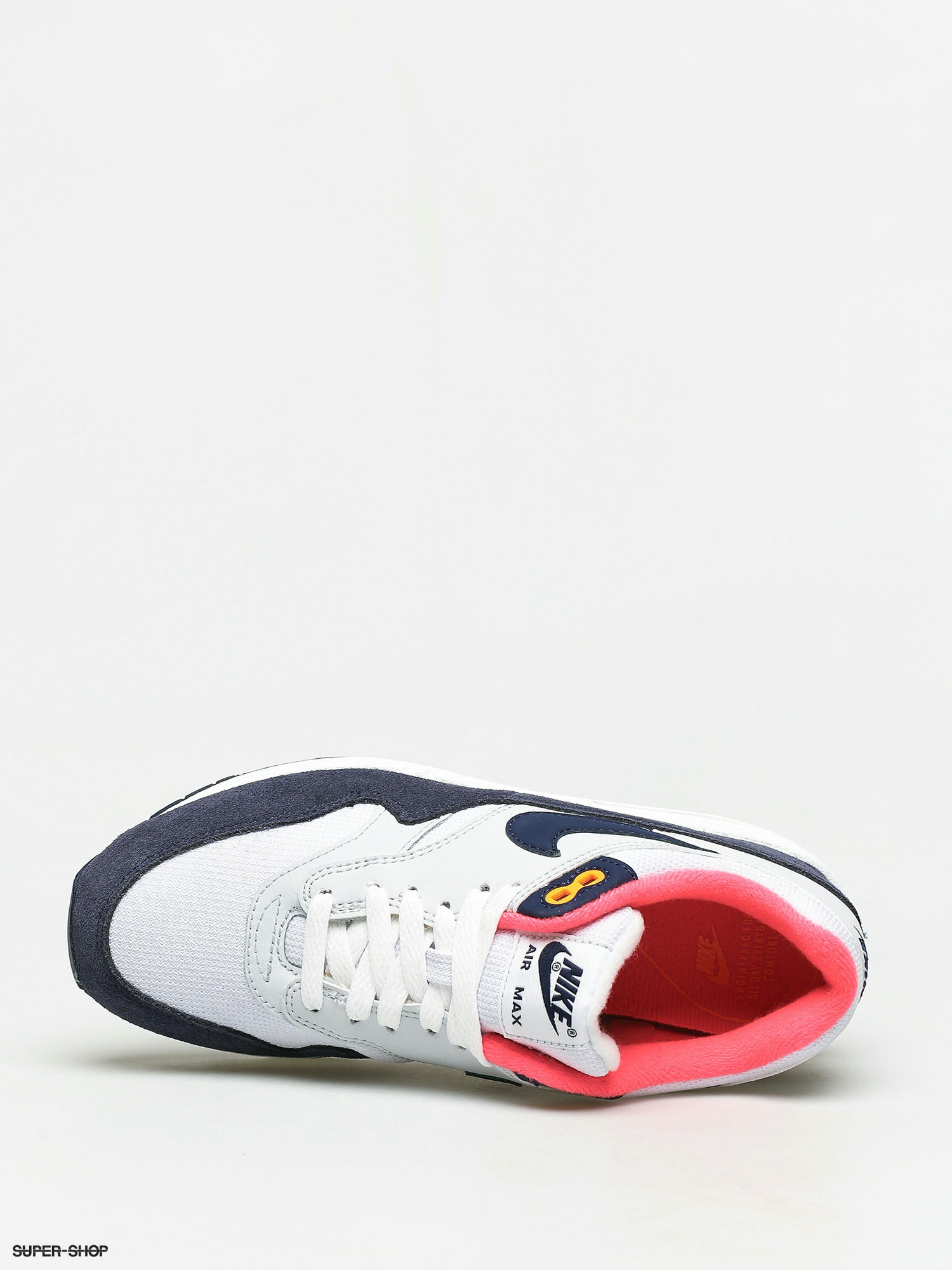 Nike Air Max 1 Shoes Wmn white midnight navy pure platinum