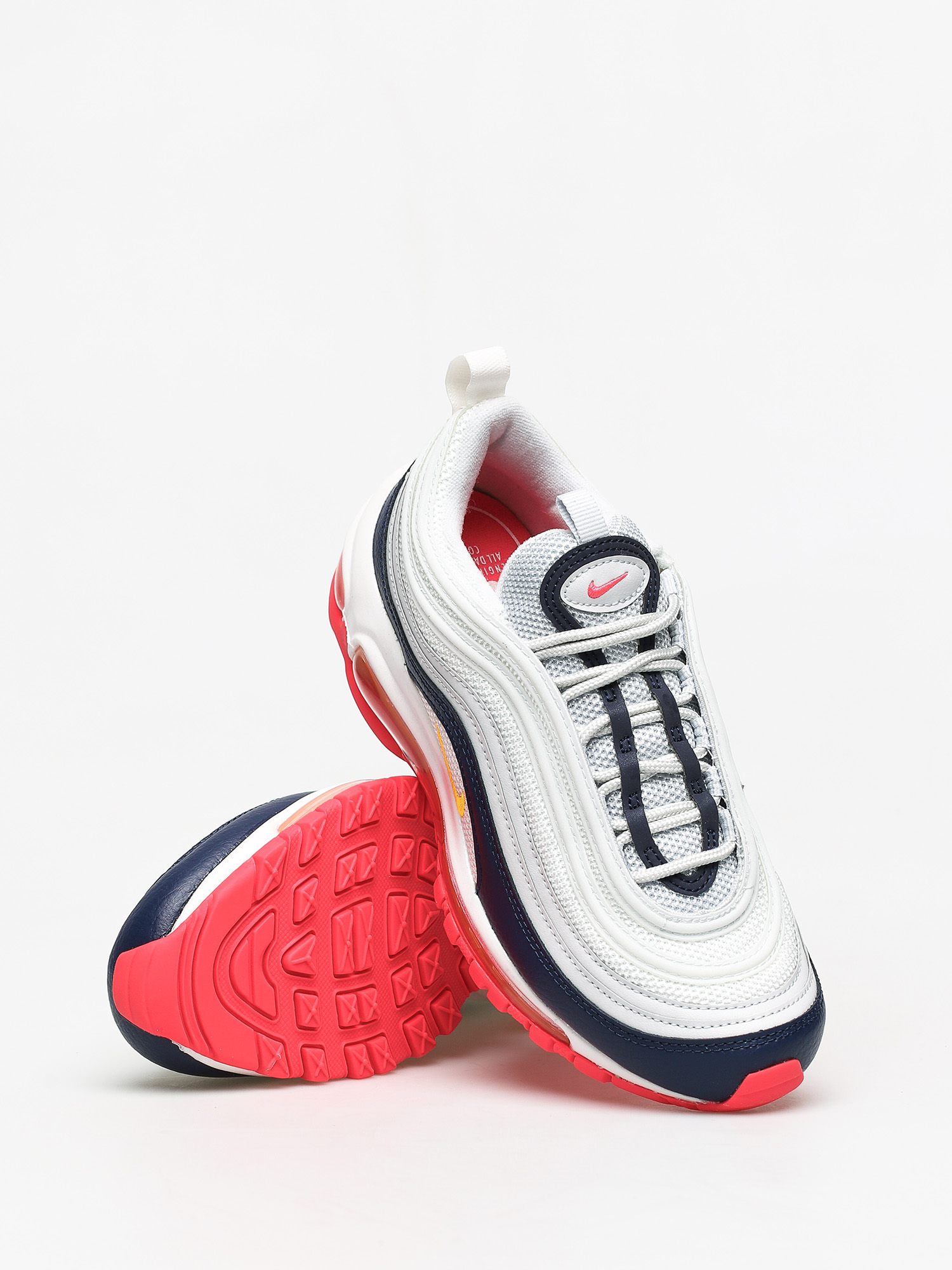 Nike Air Max 97 Schuhe Wmn (pure platinum/laser orange midnight navy)